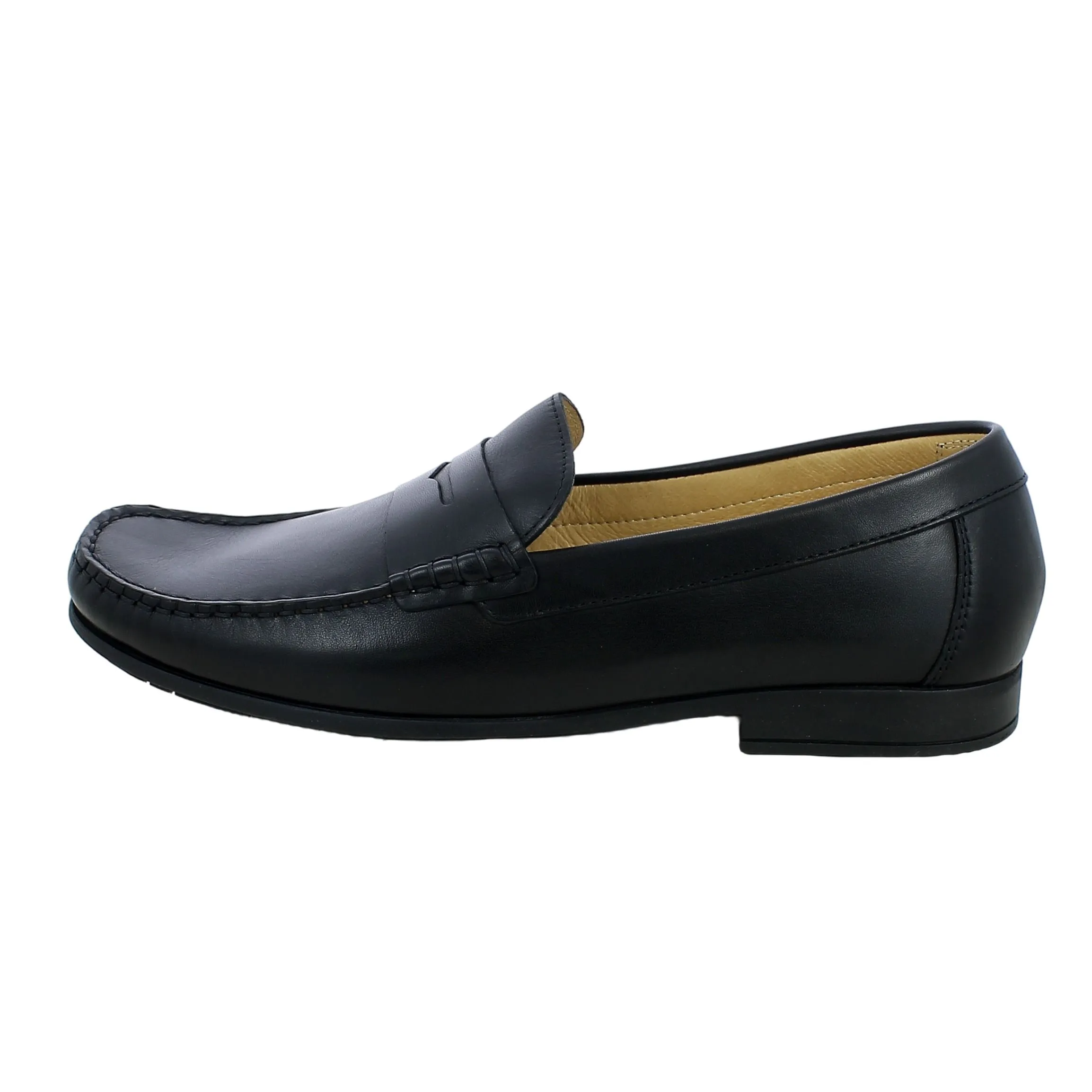 BRAND  Mocassino classico in Vitello Nero 