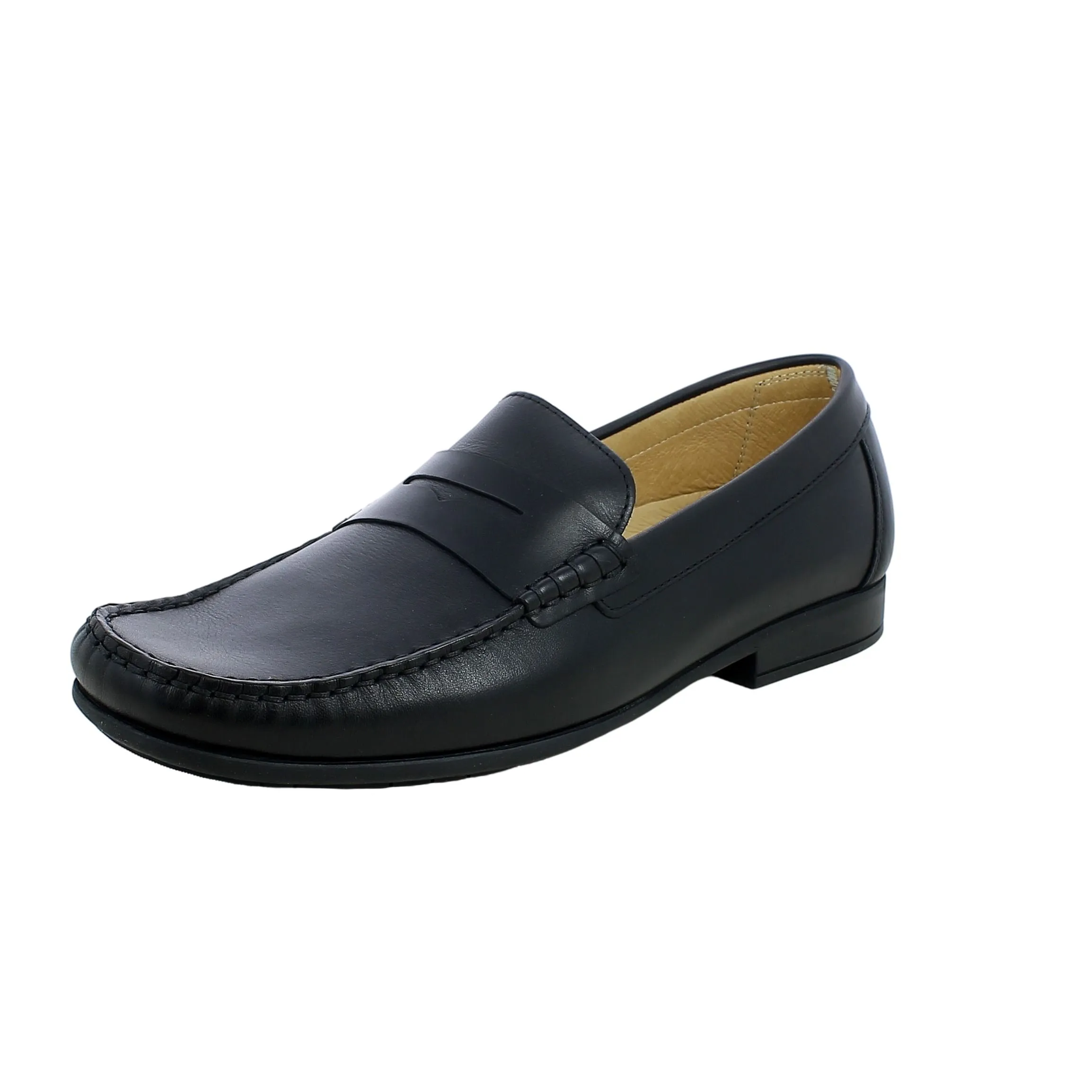 BRAND  Mocassino classico in Vitello Nero 