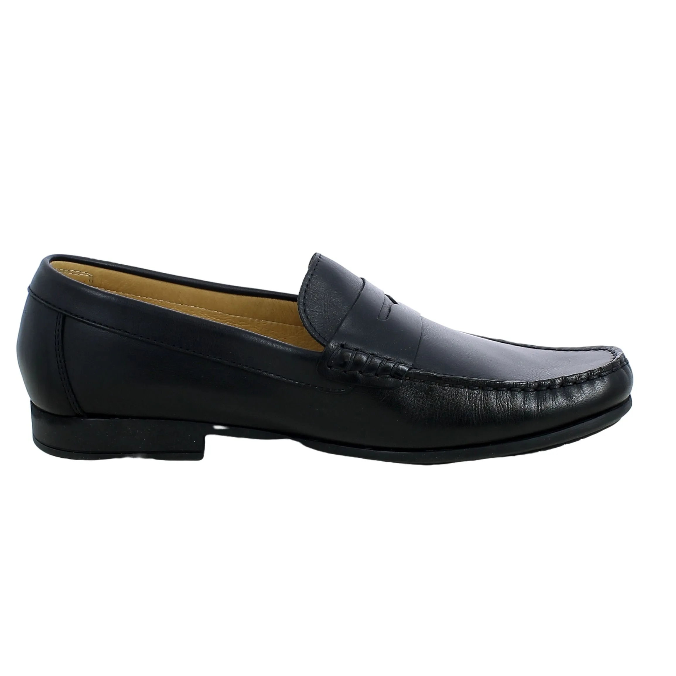 BRAND  Mocassino classico in Vitello Nero 