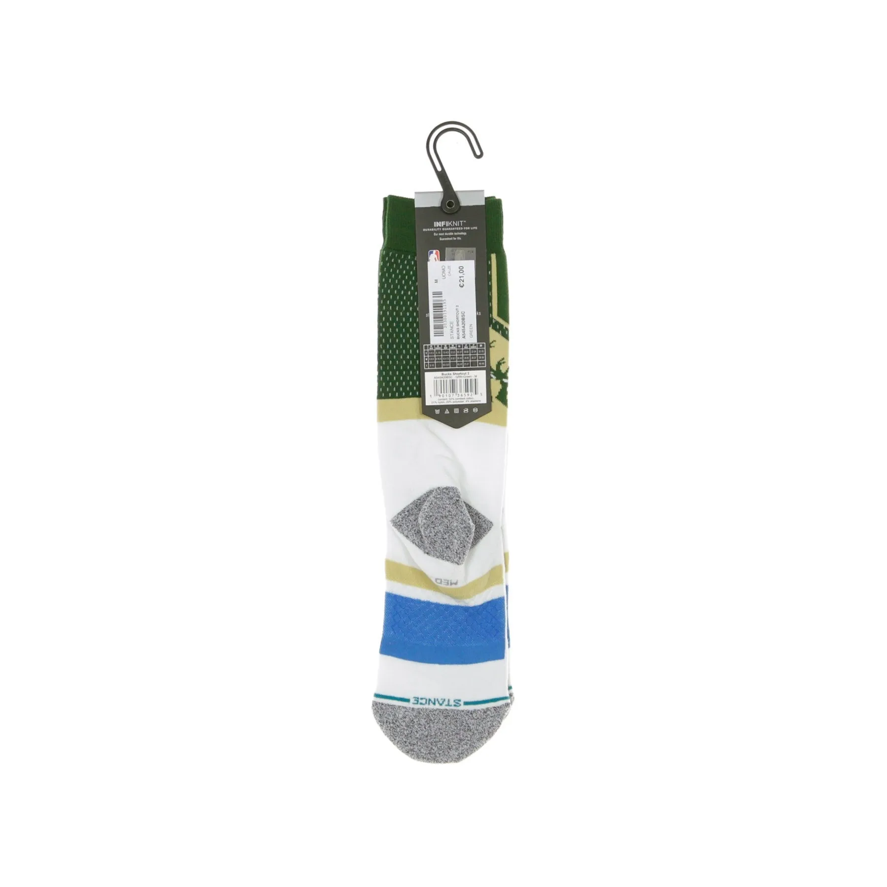 Calza Media Uomo Bucks Shortcut 2 Green