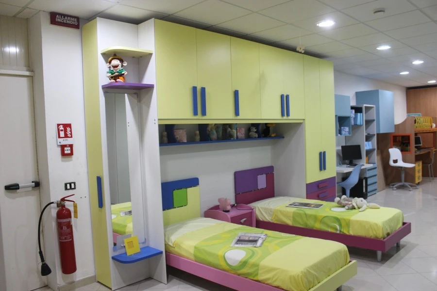 Cameretta letto singolo Moretti Compact KIDS