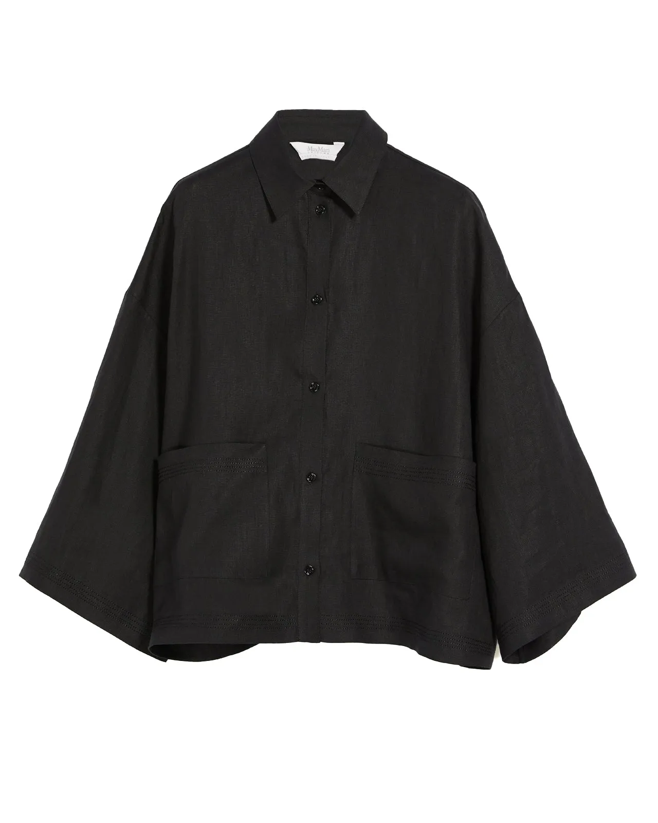 Camicia Angora lino nero