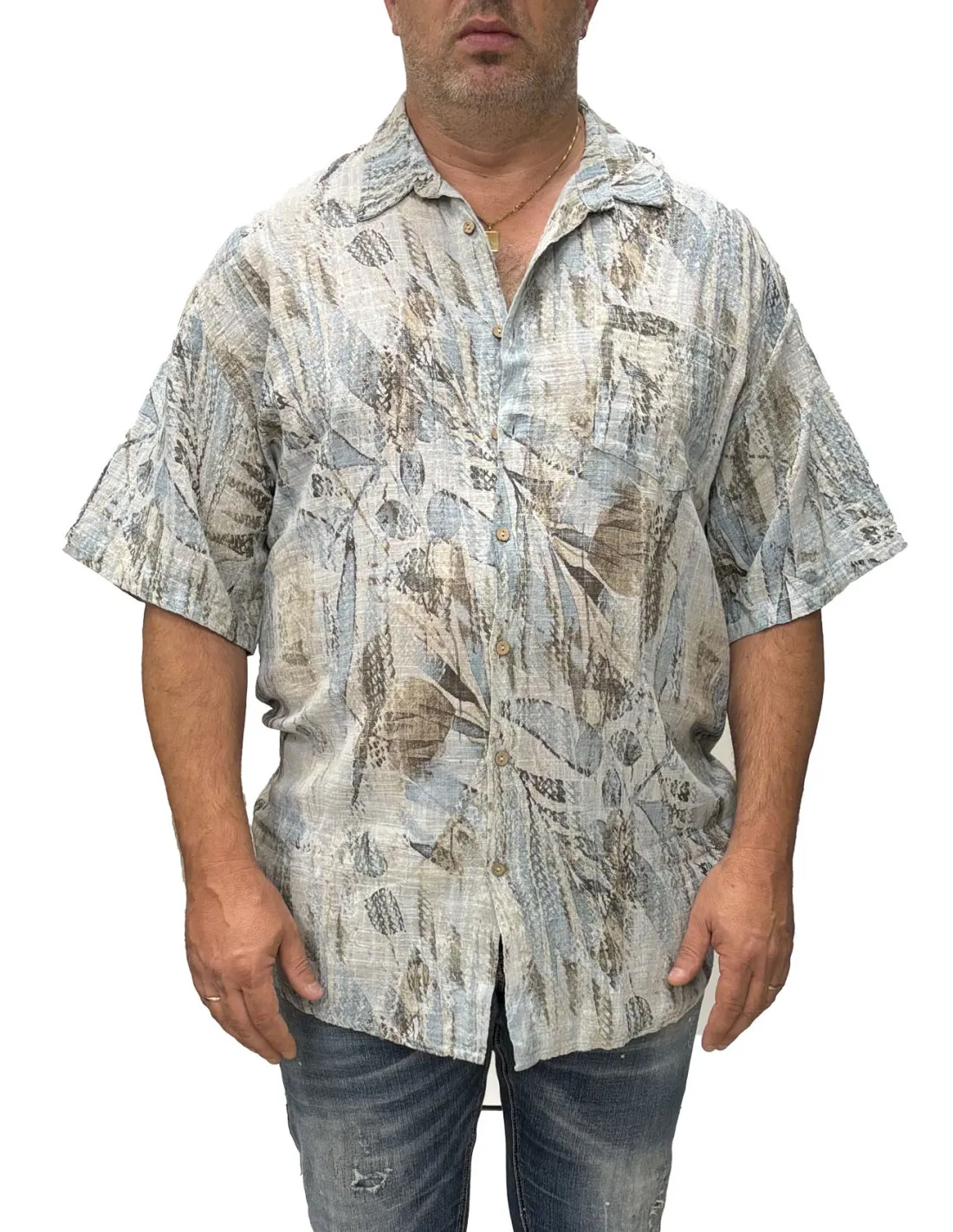 Camicia fantasia taschino E2275