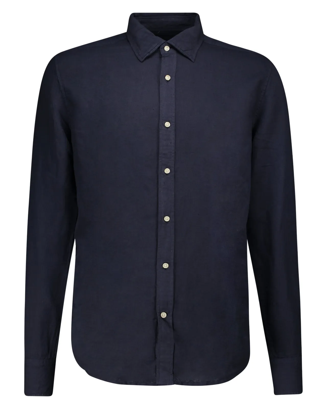 Camicia Flynn lino cotone blu