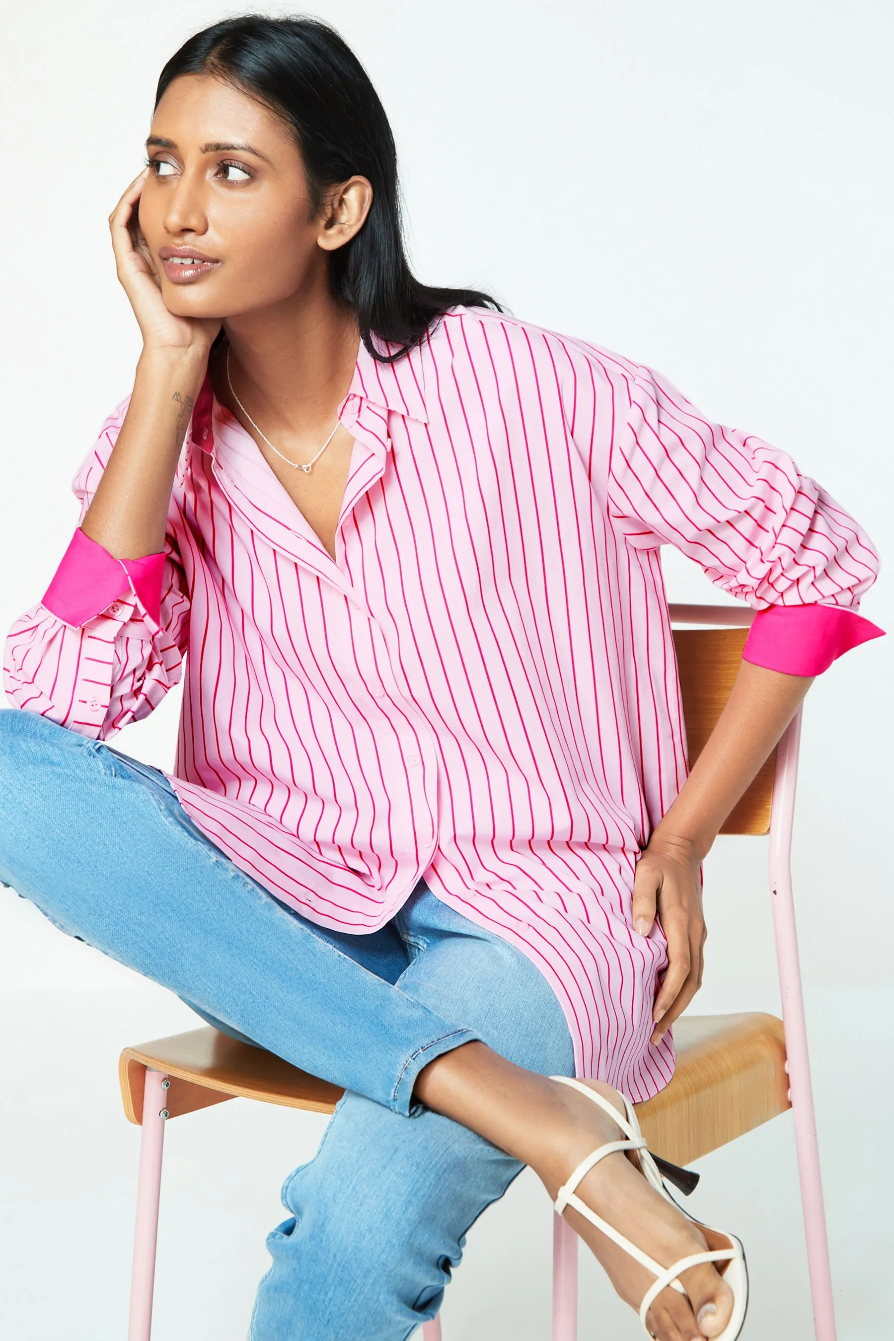 Camicia oversize in cotone