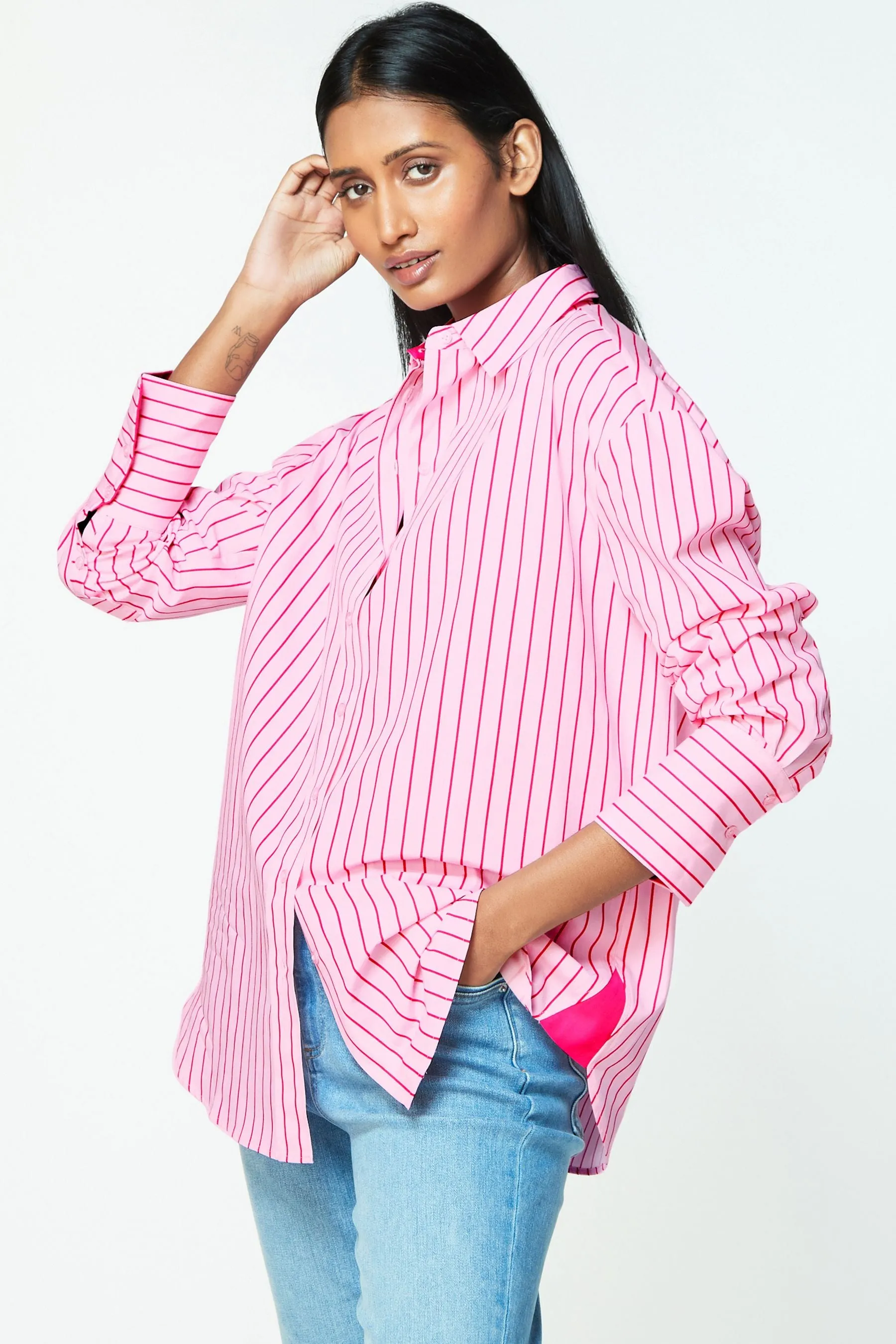 Camicia oversize in cotone