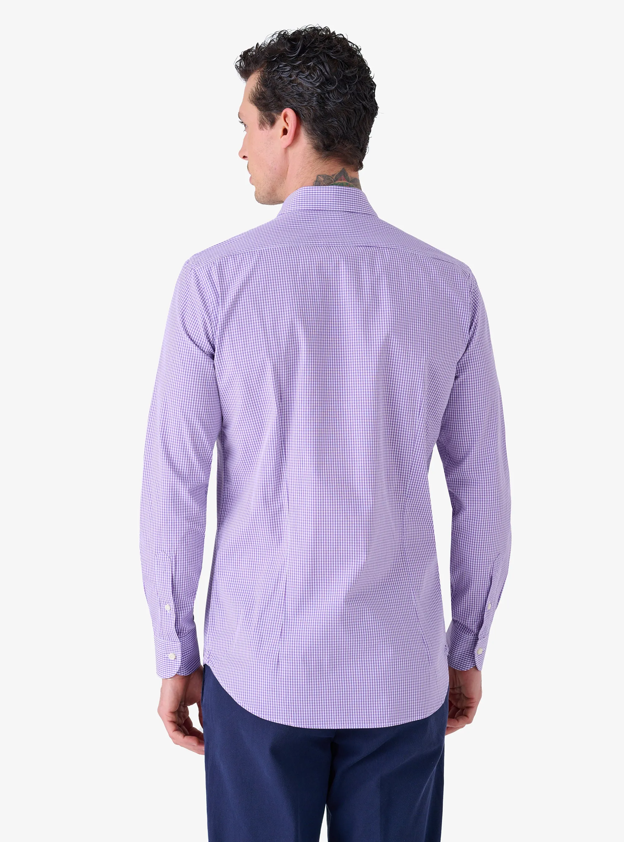 Camicia Regular con Collo Francese in Cotone - System