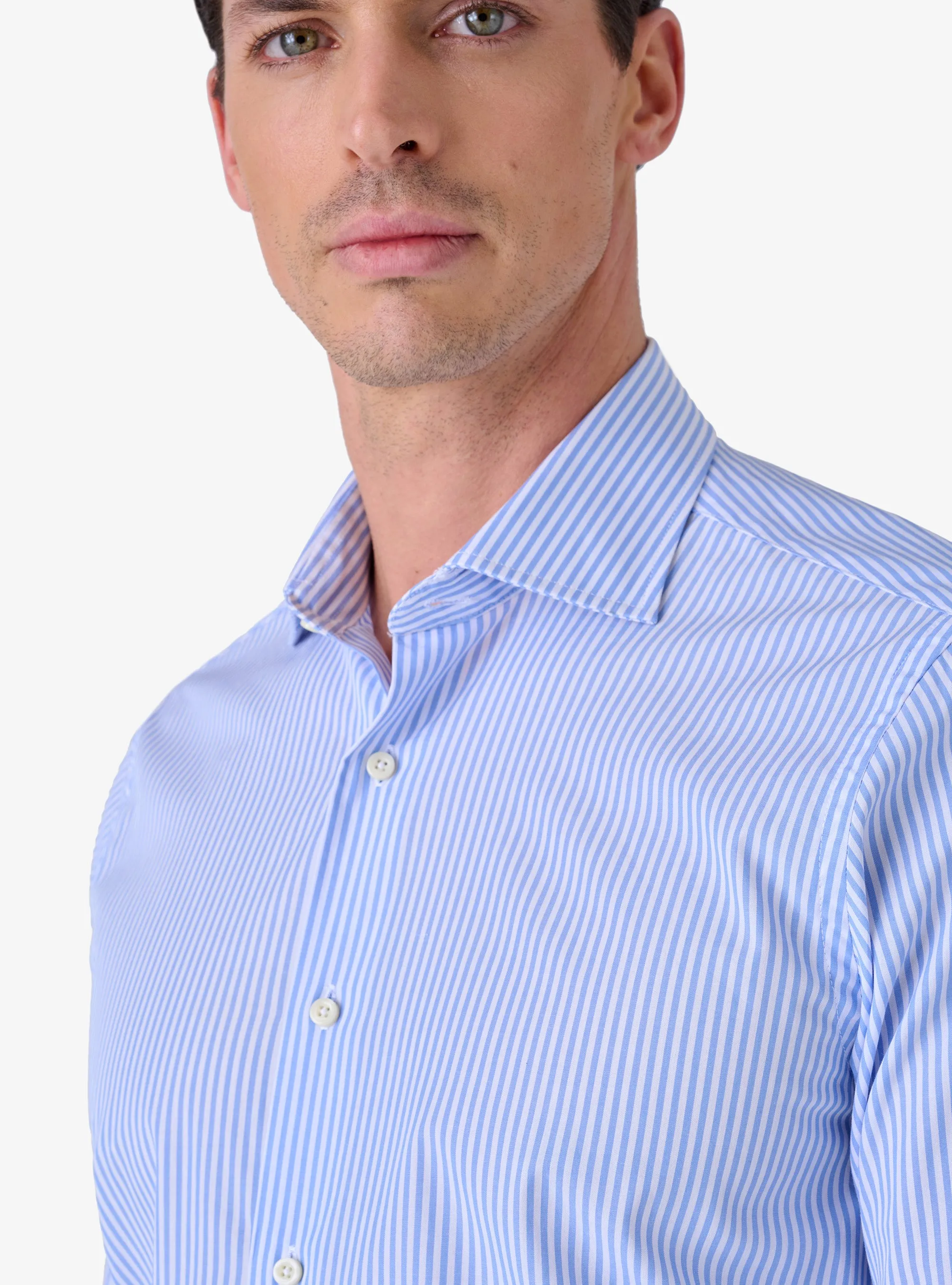 Camicia Regular con Collo Francese in Cotone - System