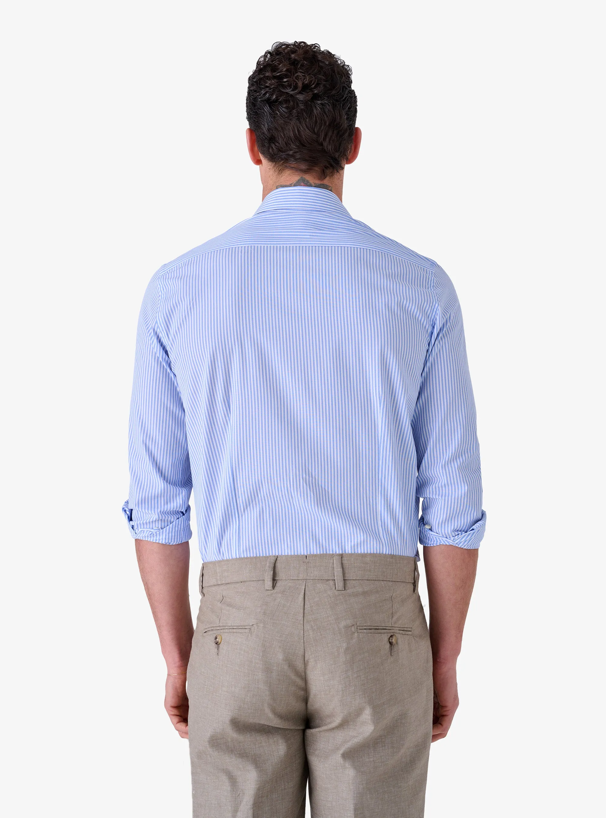Camicia Regular con Collo Francese in Cotone - System