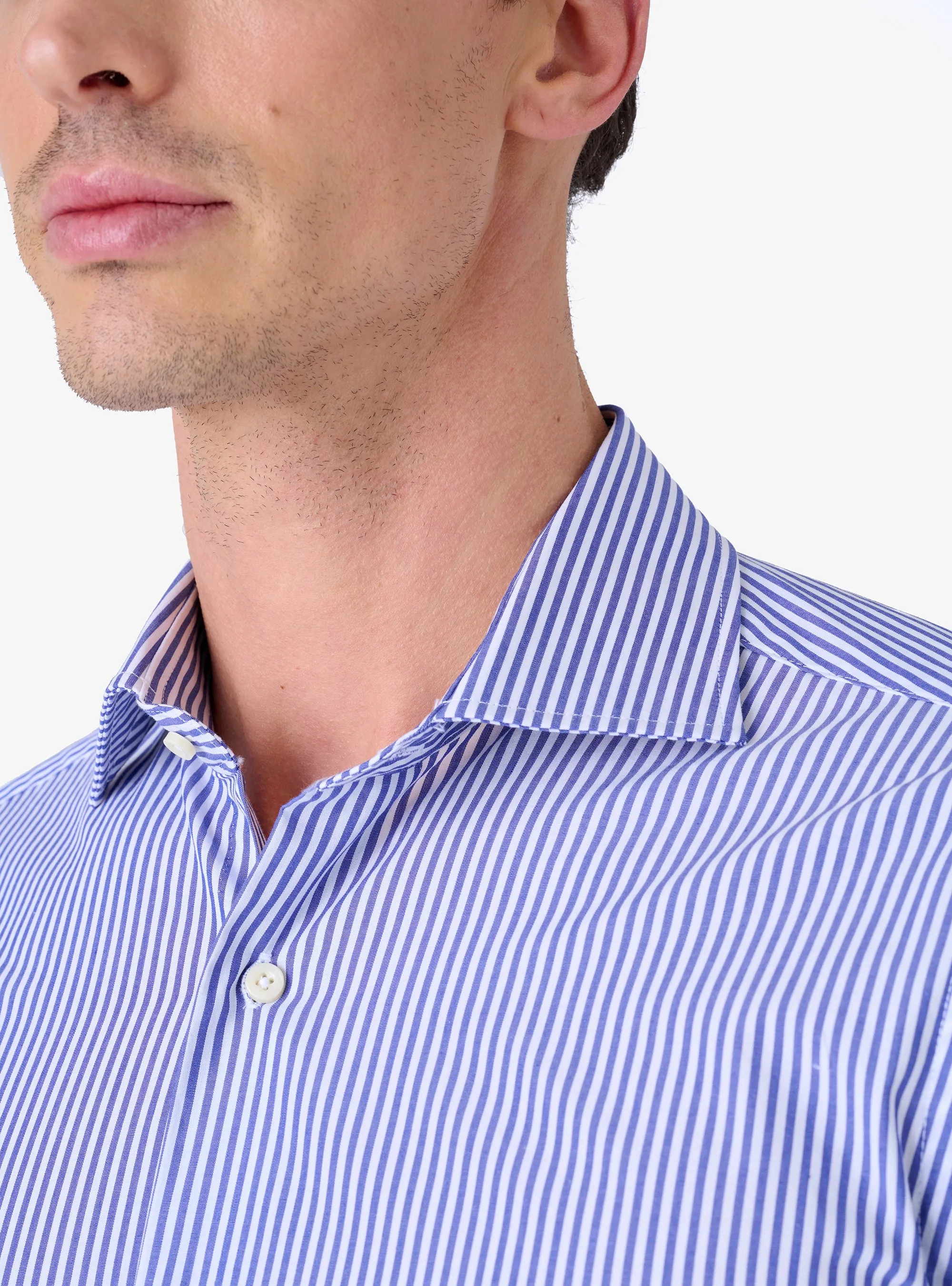 Camicia Regular con Collo Francese in Cotone - System