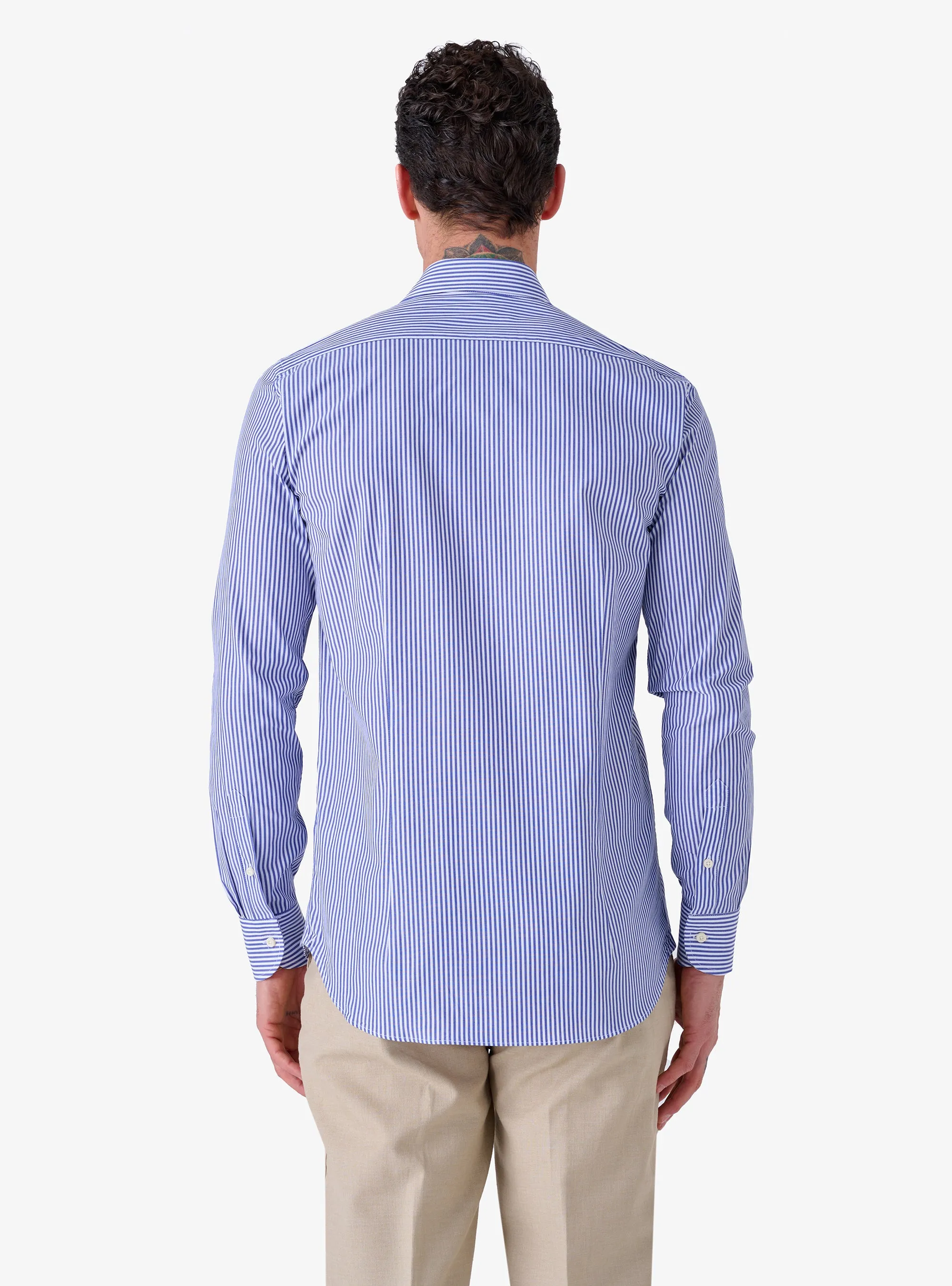 Camicia Regular con Collo Francese in Cotone - System
