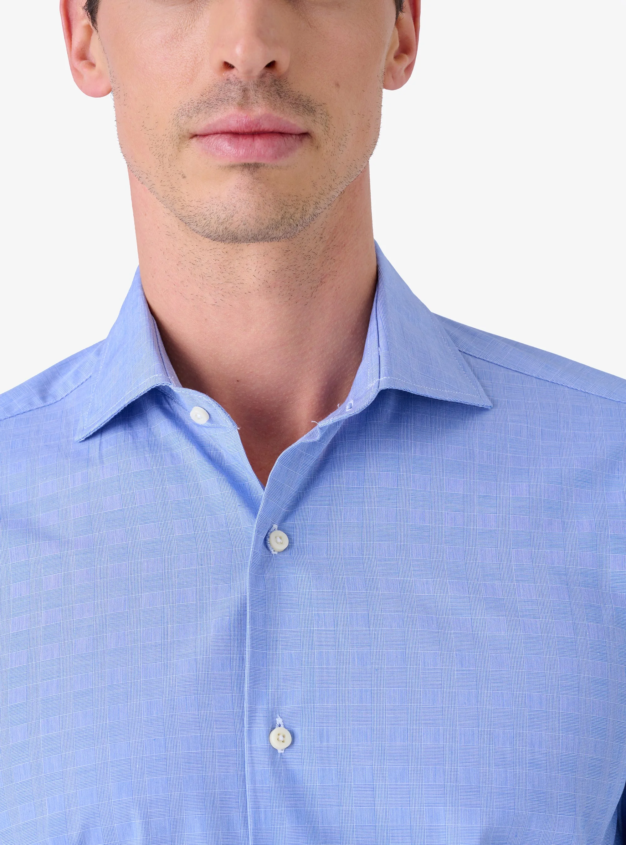 Camicia Regular con Collo Francese in Cotone - System