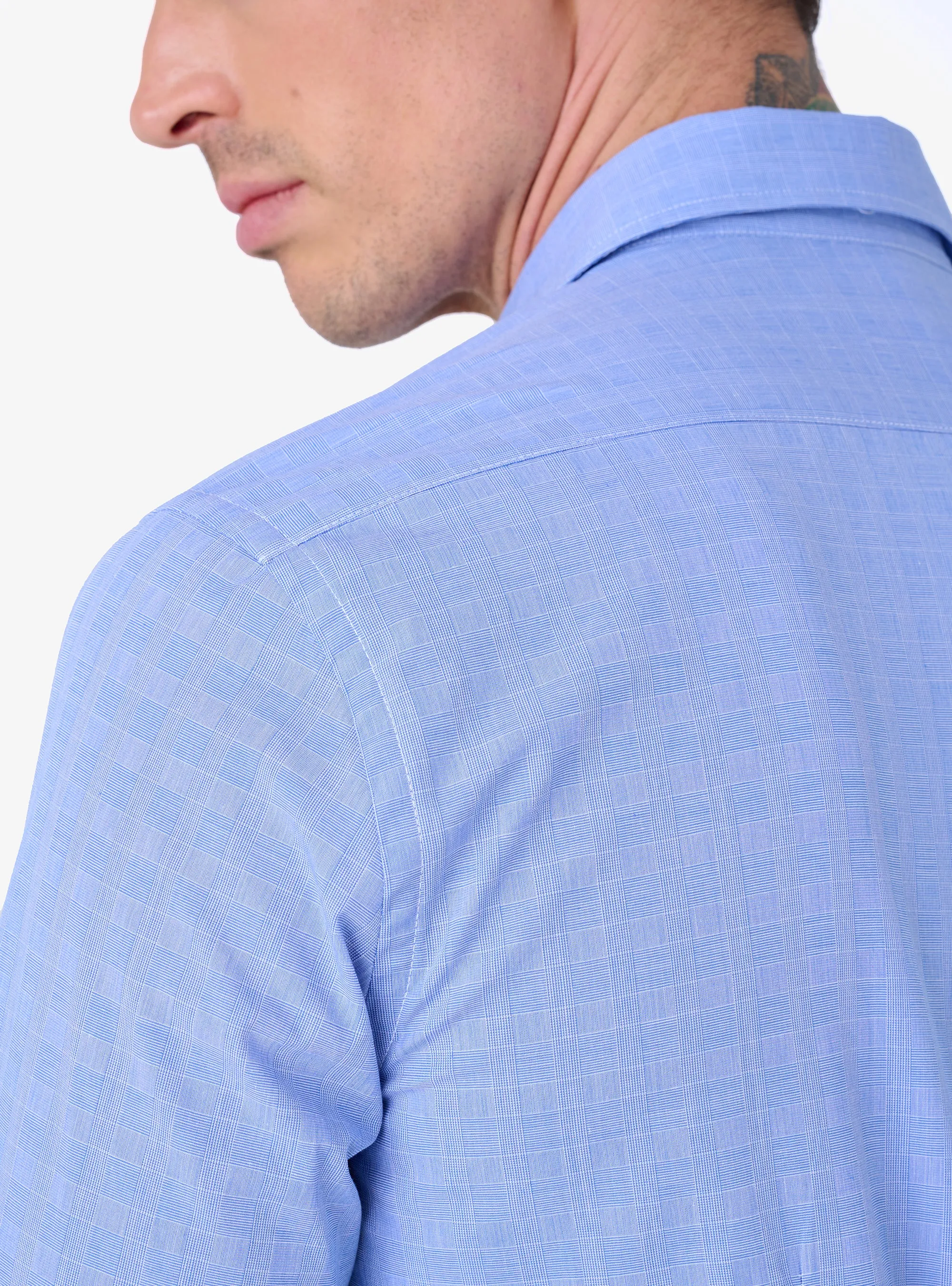 Camicia Regular con Collo Francese in Cotone - System