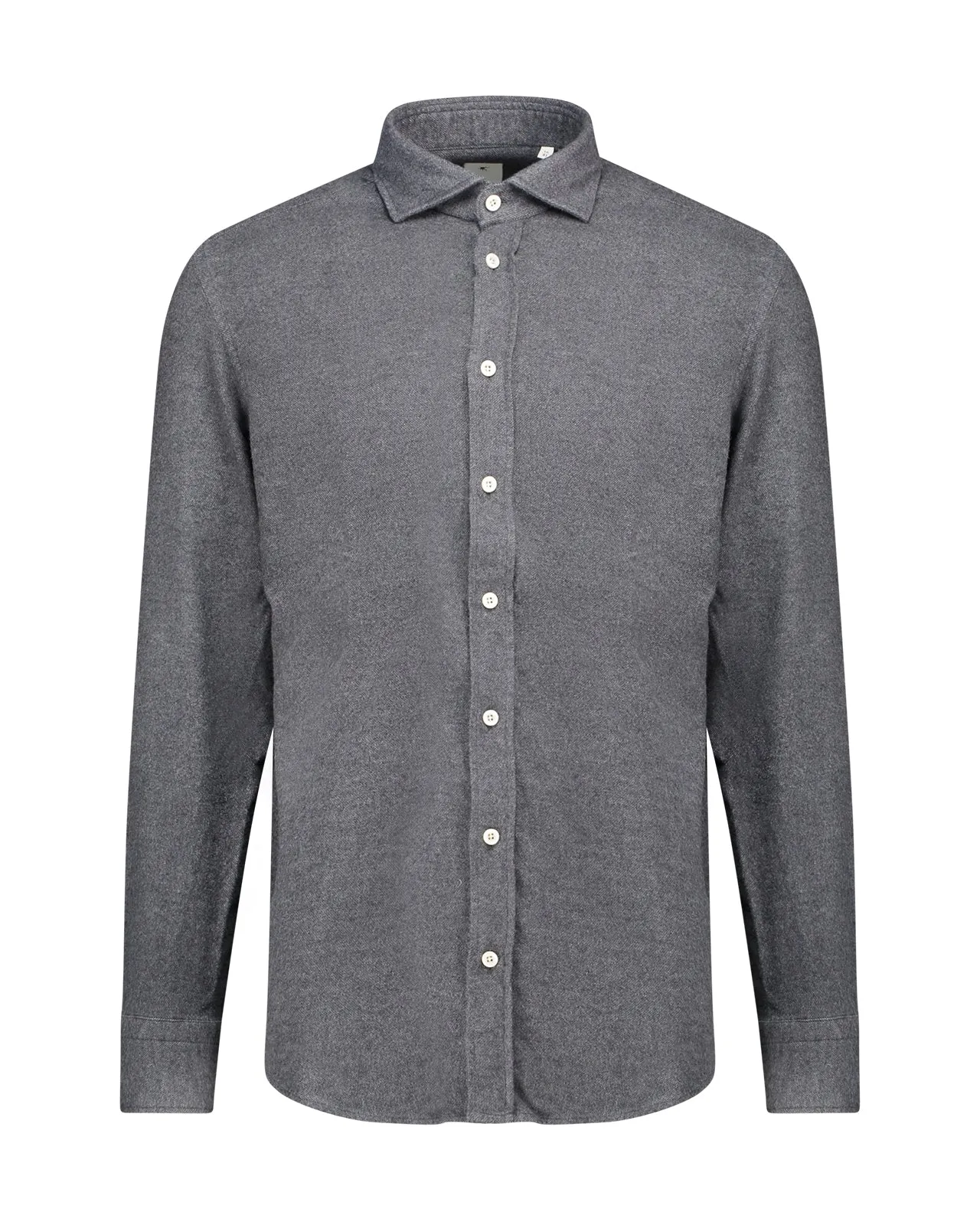 Camicia Simo cotone cashmere grigio