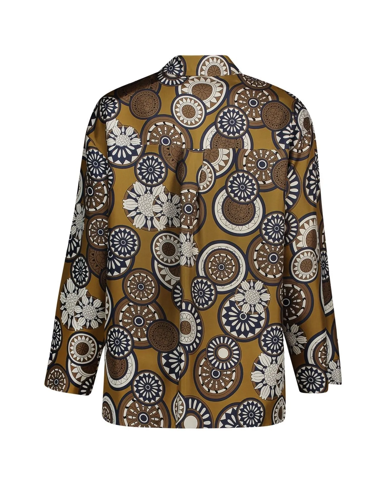 Camicia Timeshirt seta fantasia ocra