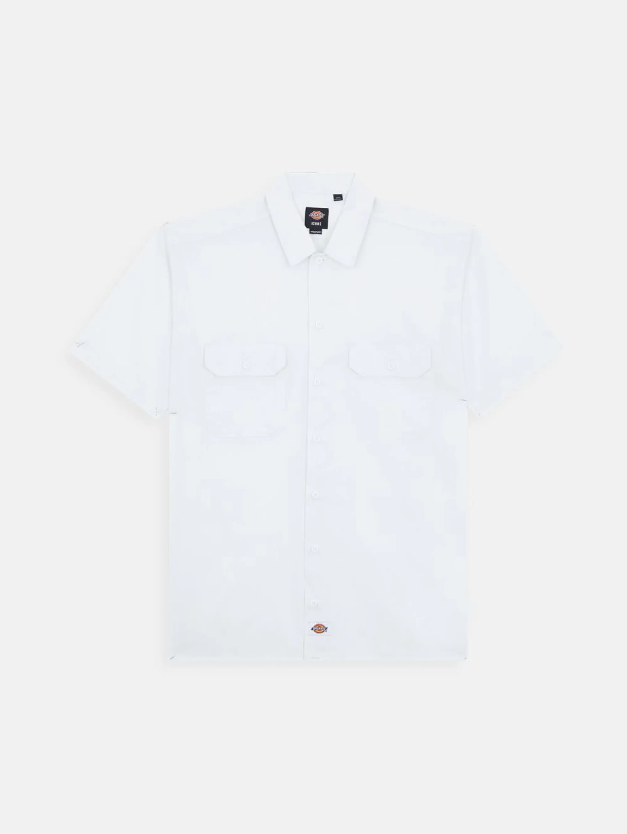 Camicia Worker Maniche Corte Bianco