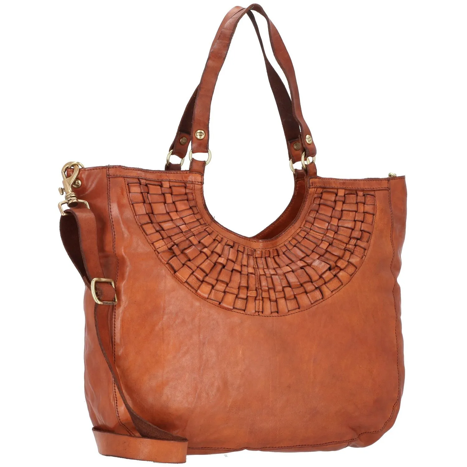 Campomaggi Borsa a tracolla in pelle 36 cm