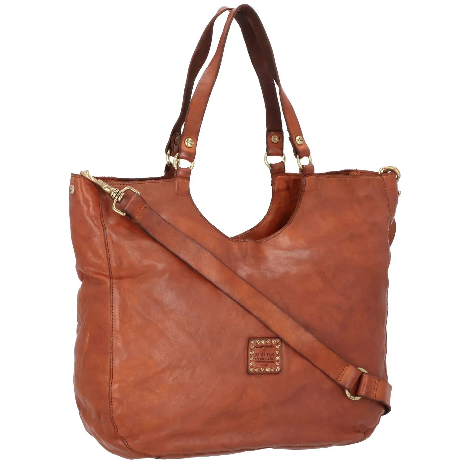 Campomaggi Borsa a tracolla in pelle 36 cm