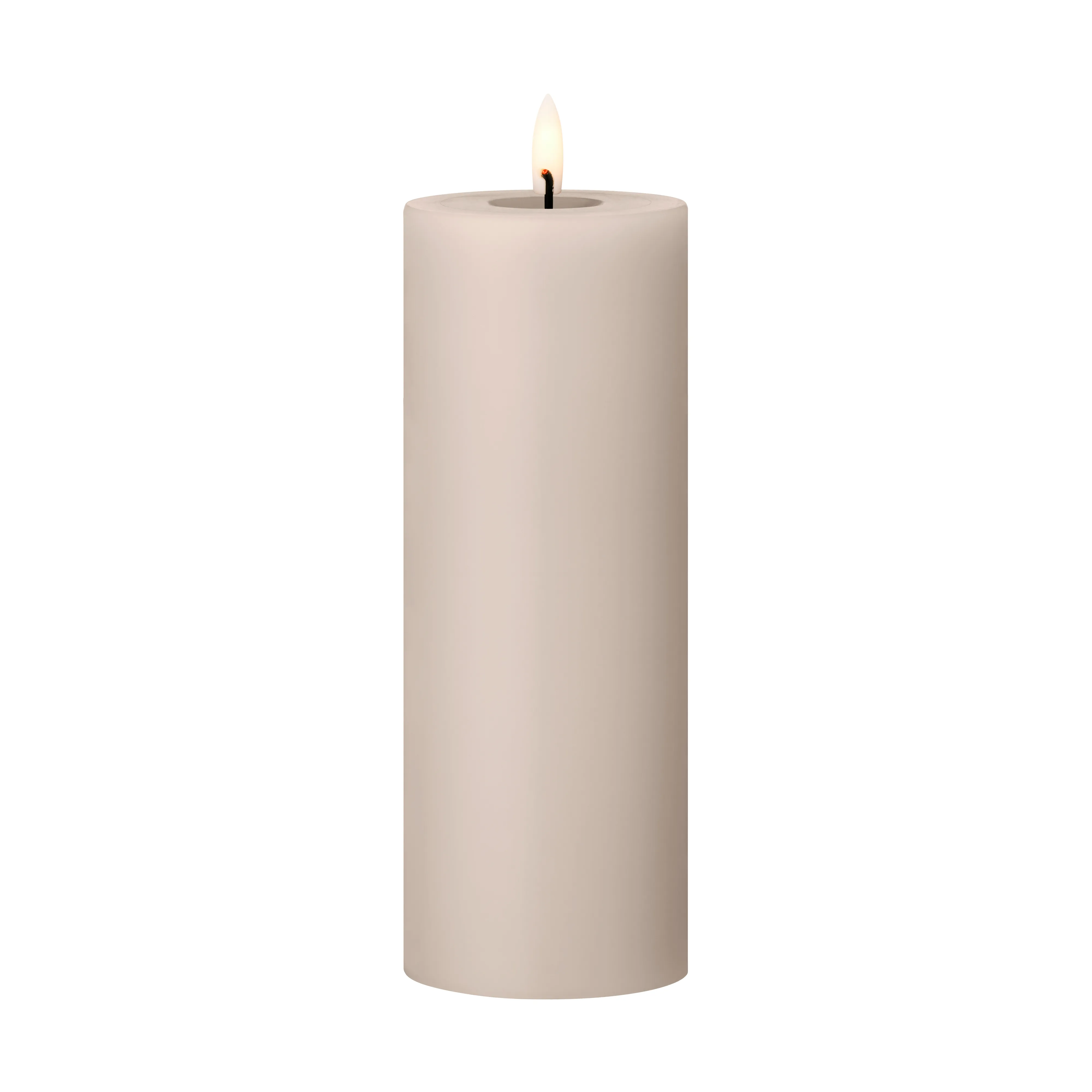 Candela ester & erik LED Ø7,5x20 cm.jm{font-size:18px}06 avorio