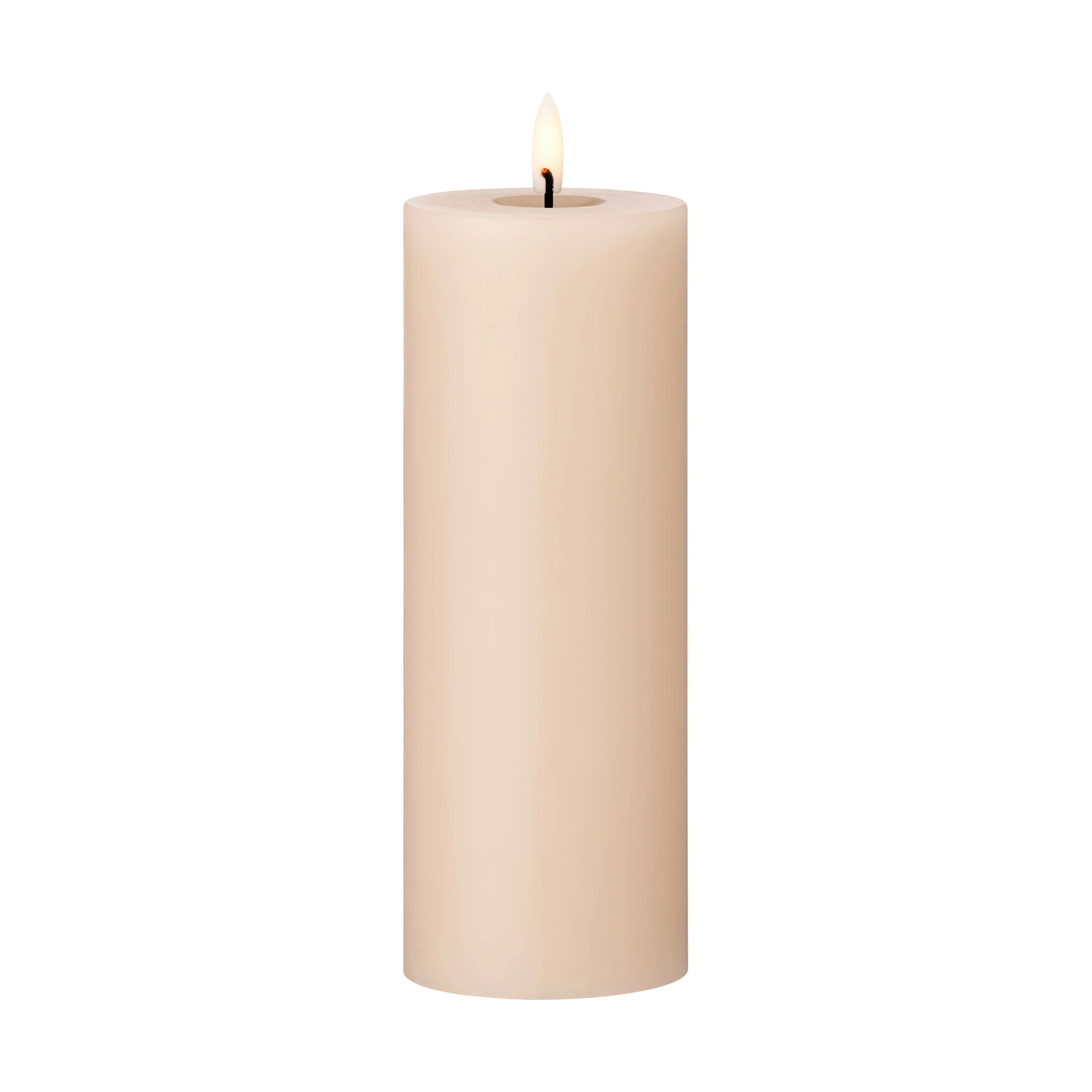 Candela ester & erik LED Ø7,5x20 cm.jm{font-size:18px}06 avorio