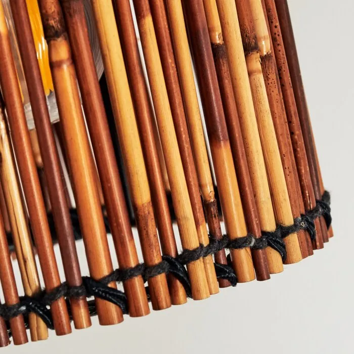 Cando Lampada da terra Ottone, Nero, 5-Luci