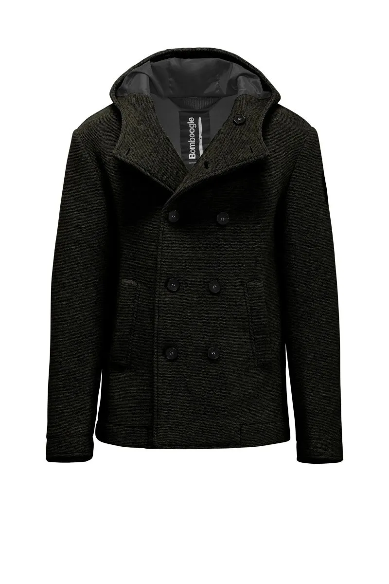 CAPISPALLA E GIACCHE Uomo BOMBOOGIE GM4649 T WJ3 PAEACOAT 54 GUN GREY