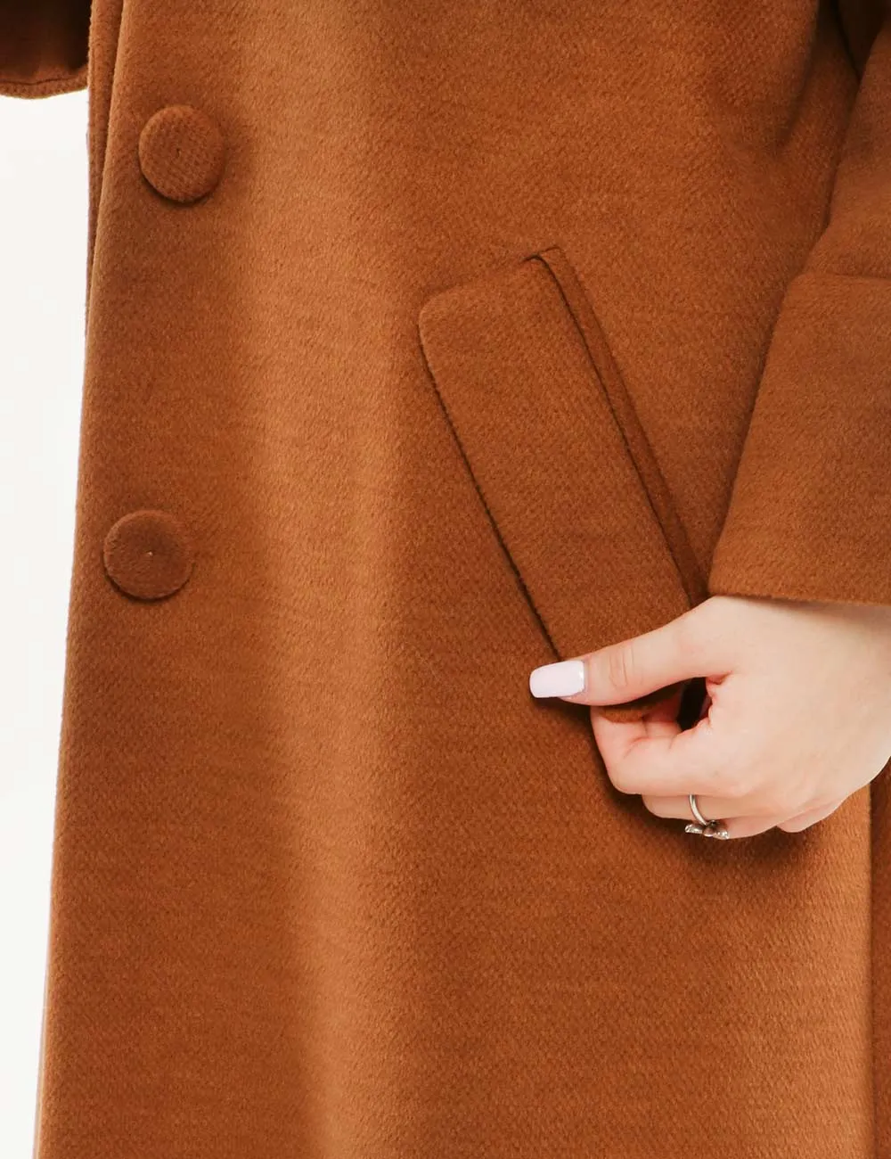 Cappotto Sandro Ferrone con bottoni foderati