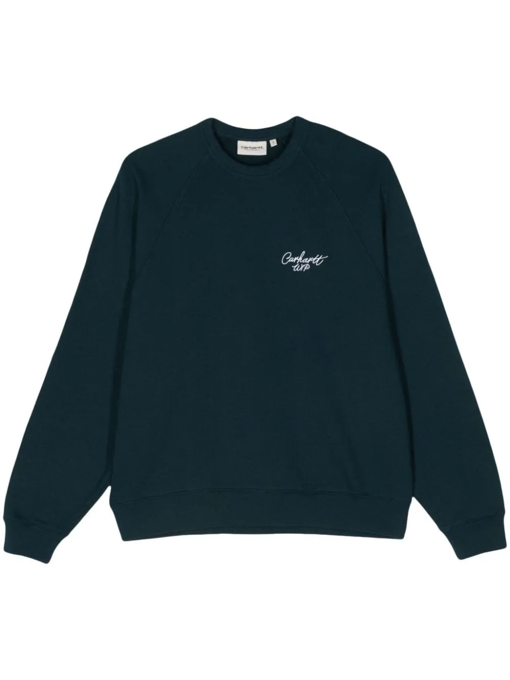 Carhartt Felpa Blu Donna Girocollo Logo Signature