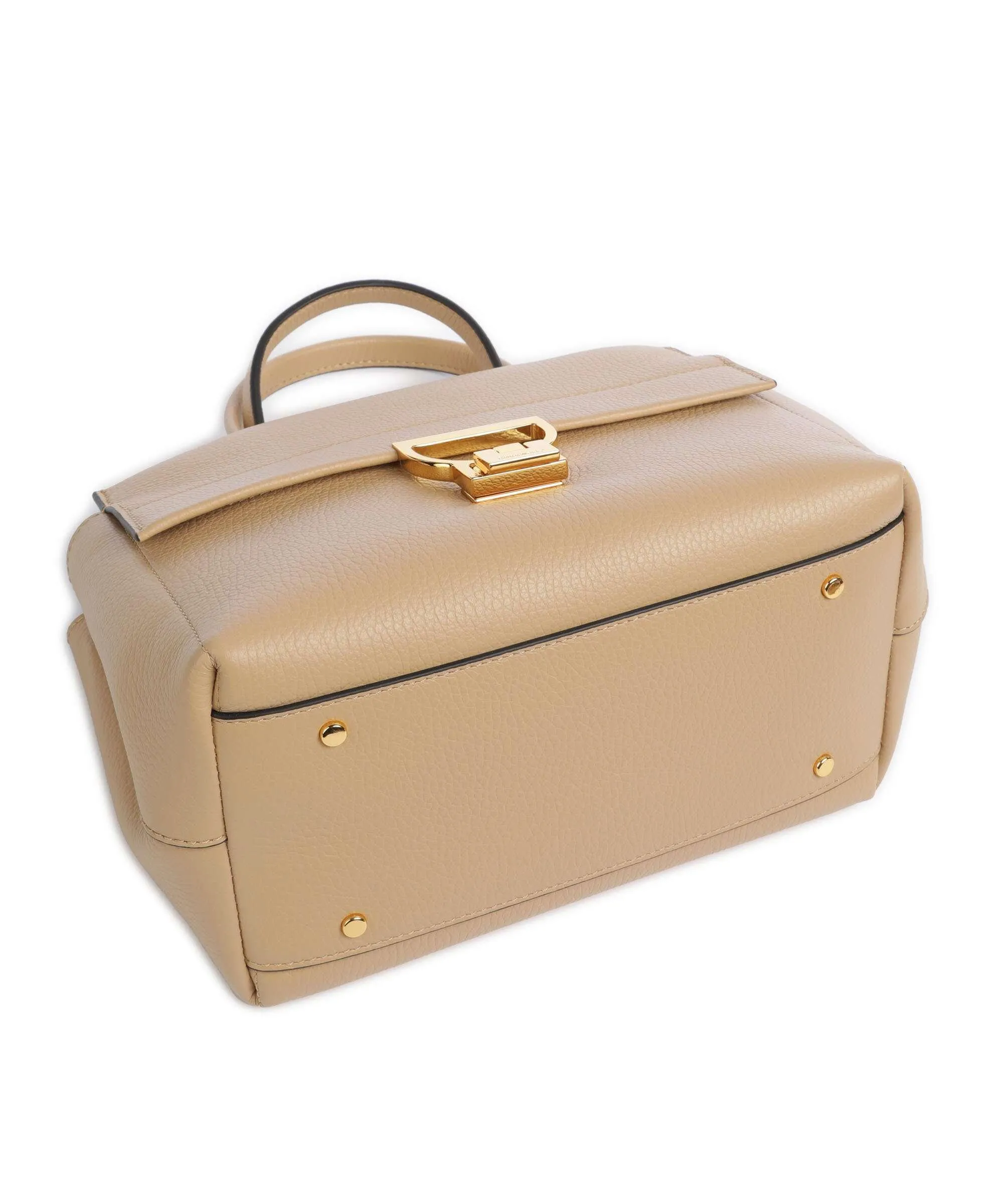  Coccinelle Arlettis Borsa a mano pelle di vacchetta grana beige  