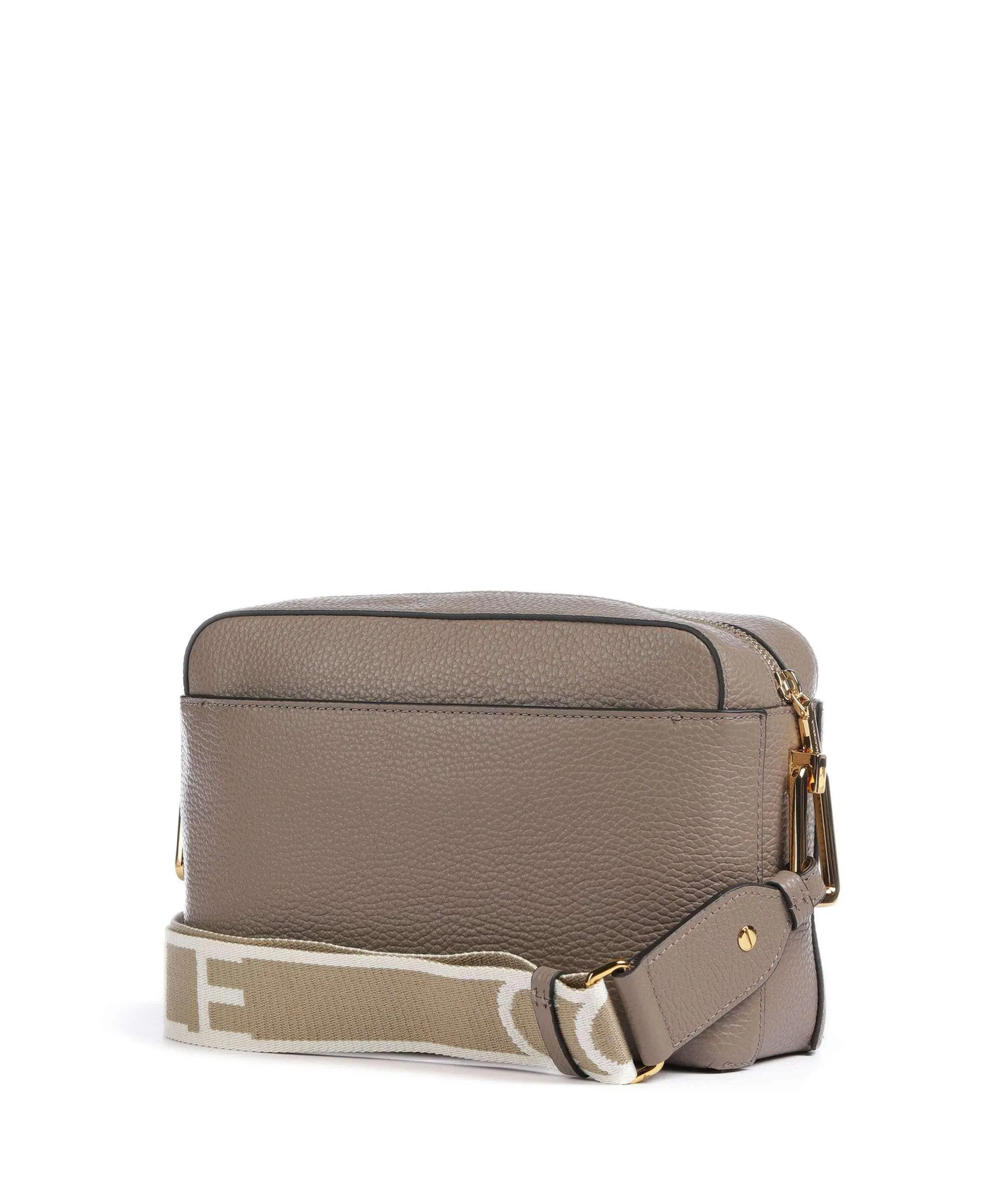  Coccinelle Liya Signature Borsa a tracolla pelle granulata taupe  