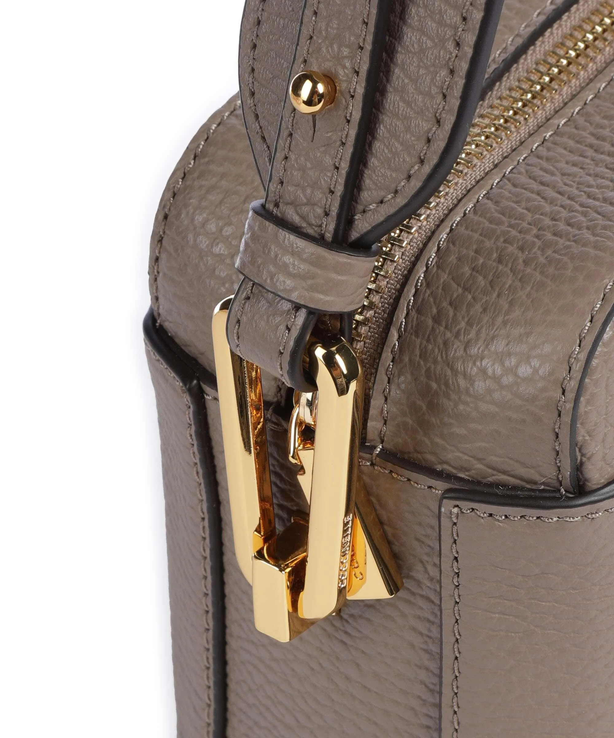  Coccinelle Liya Signature Borsa a tracolla pelle granulata taupe  