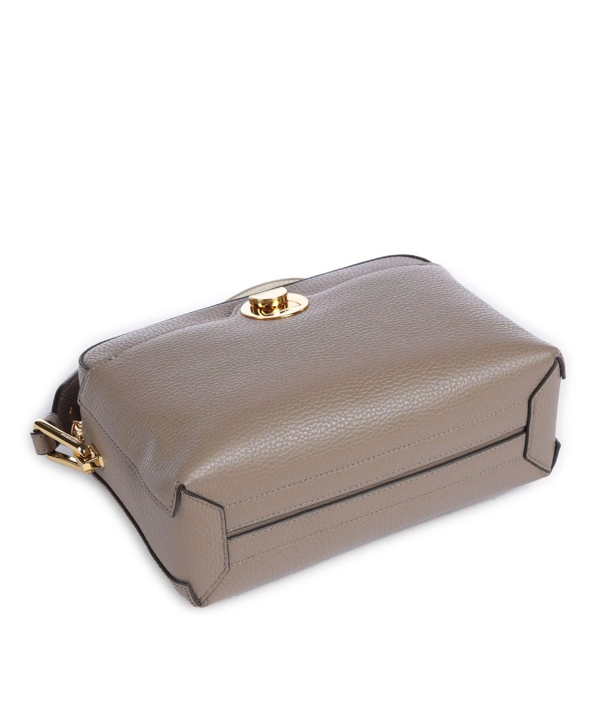  Coccinelle Liya Signature Borsa a tracolla pelle granulata taupe  