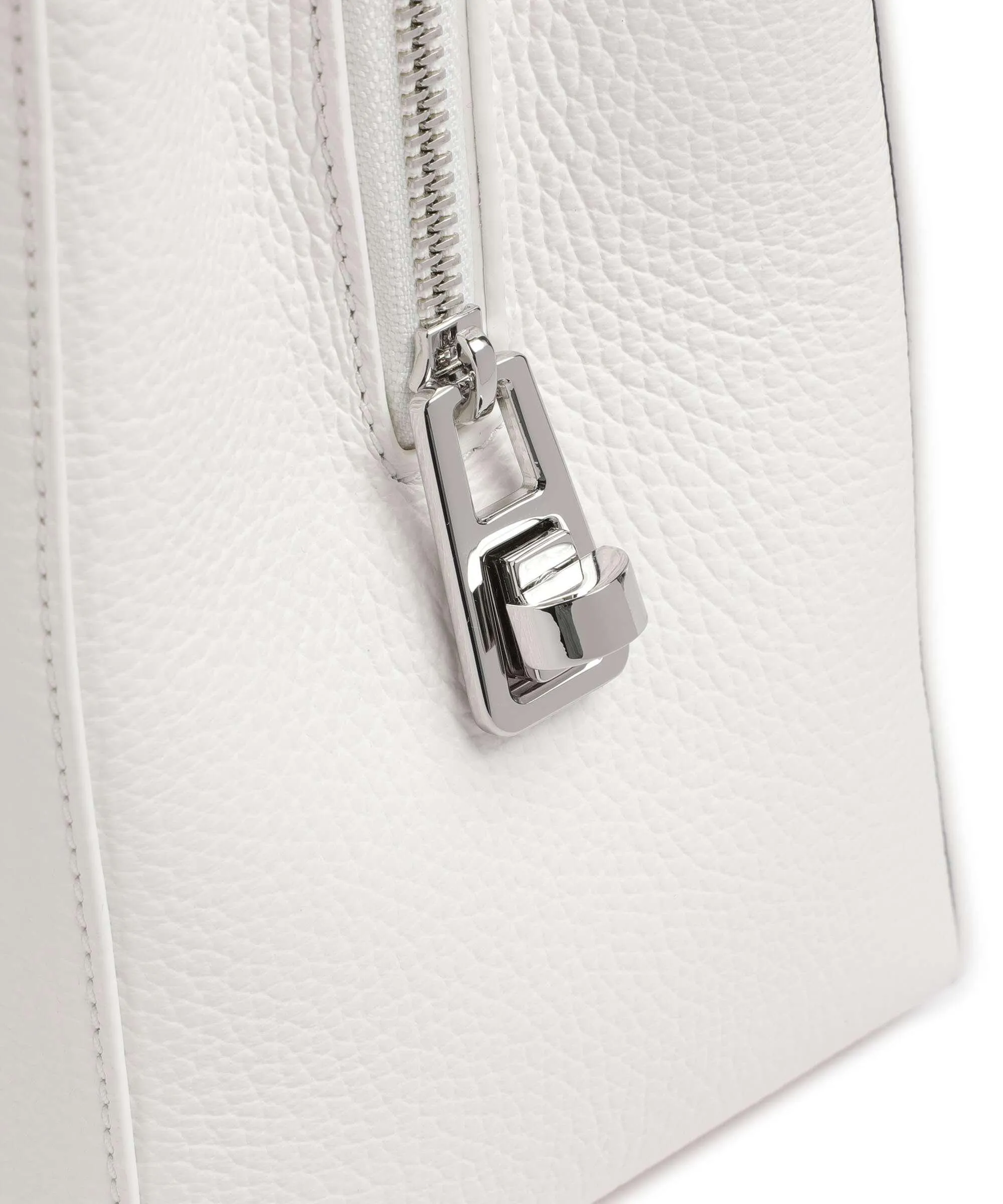  Coccinelle Swap Borsa a mano pelle di vacchetta grana bianco  