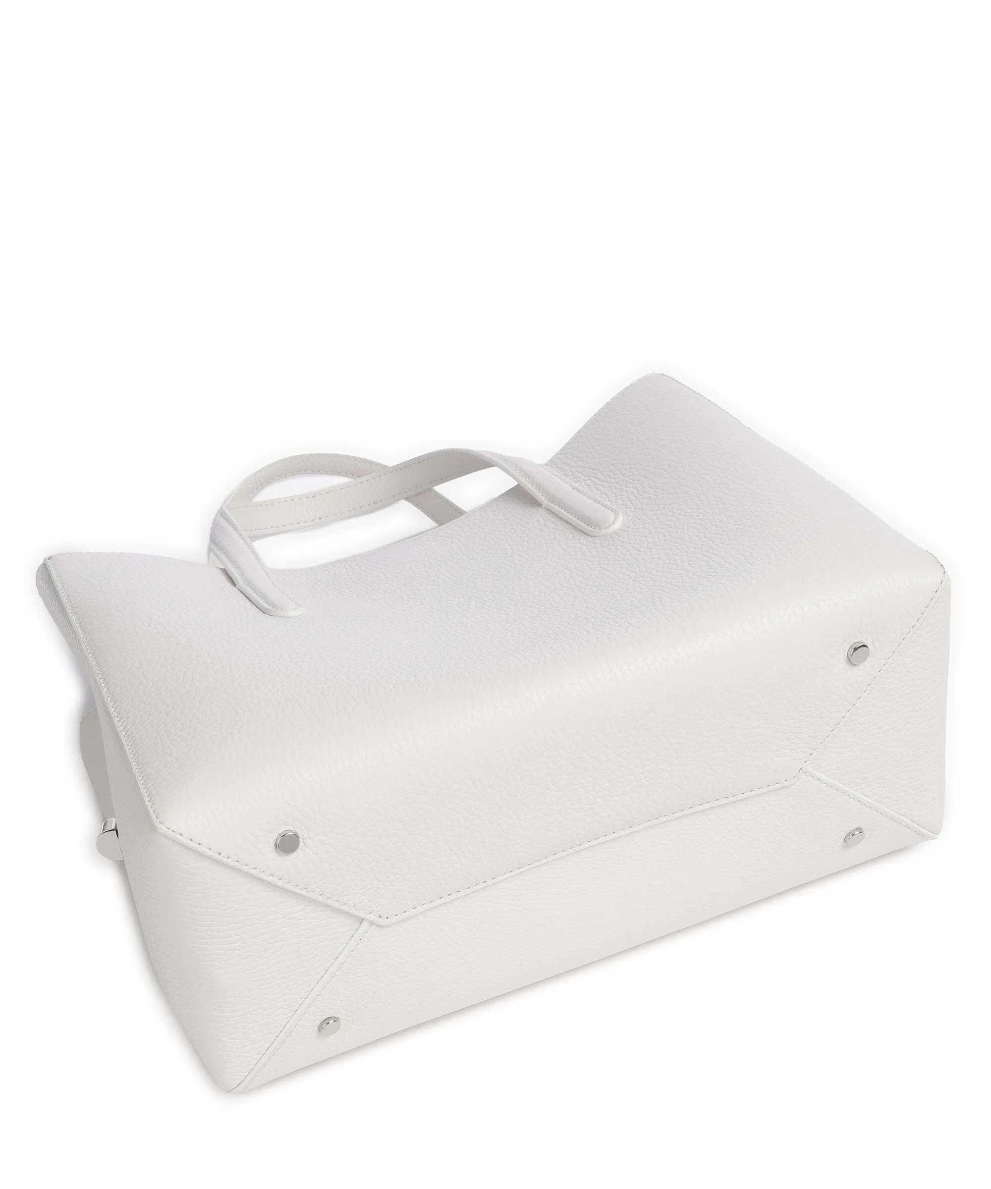  Coccinelle Swap Borsa a mano pelle di vacchetta grana bianco  