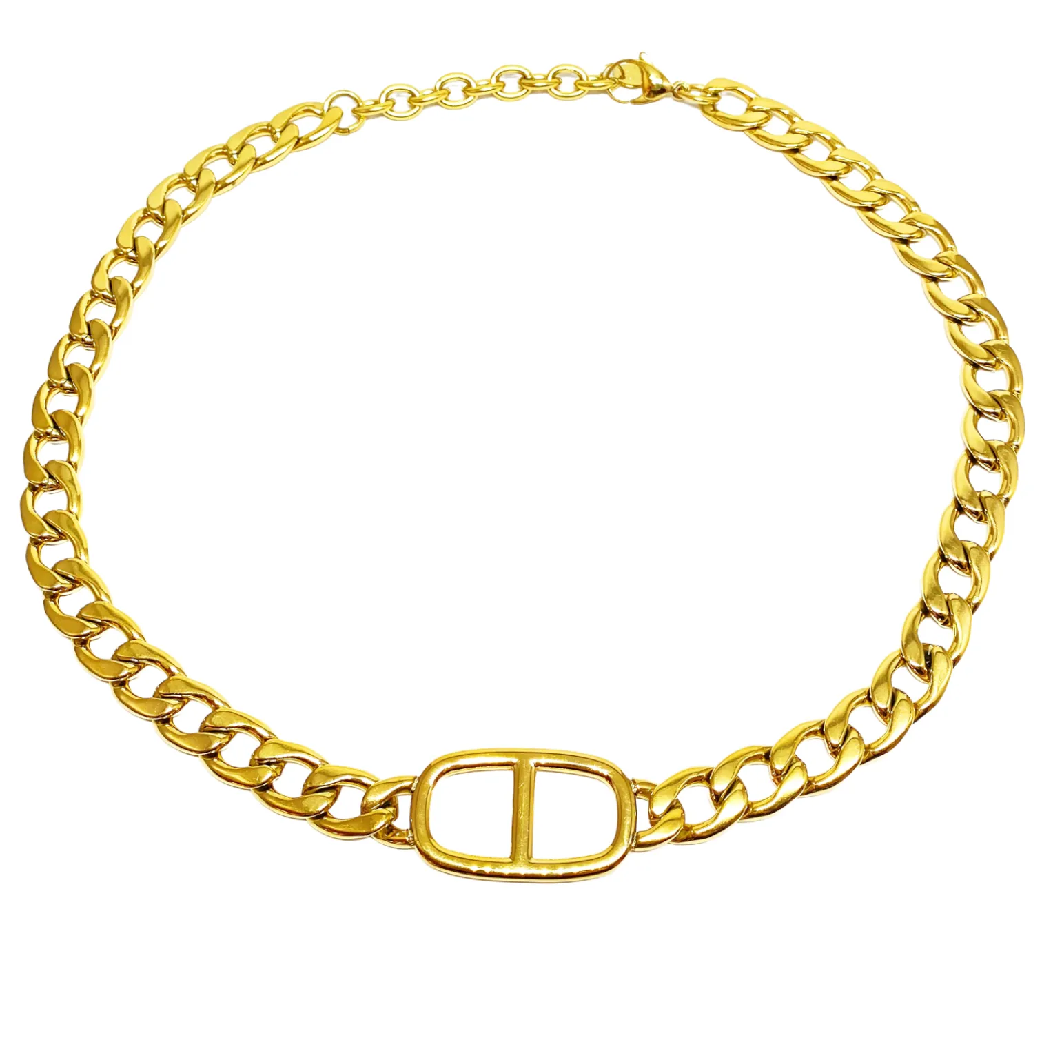 COLLANA CATENA FIBBIA