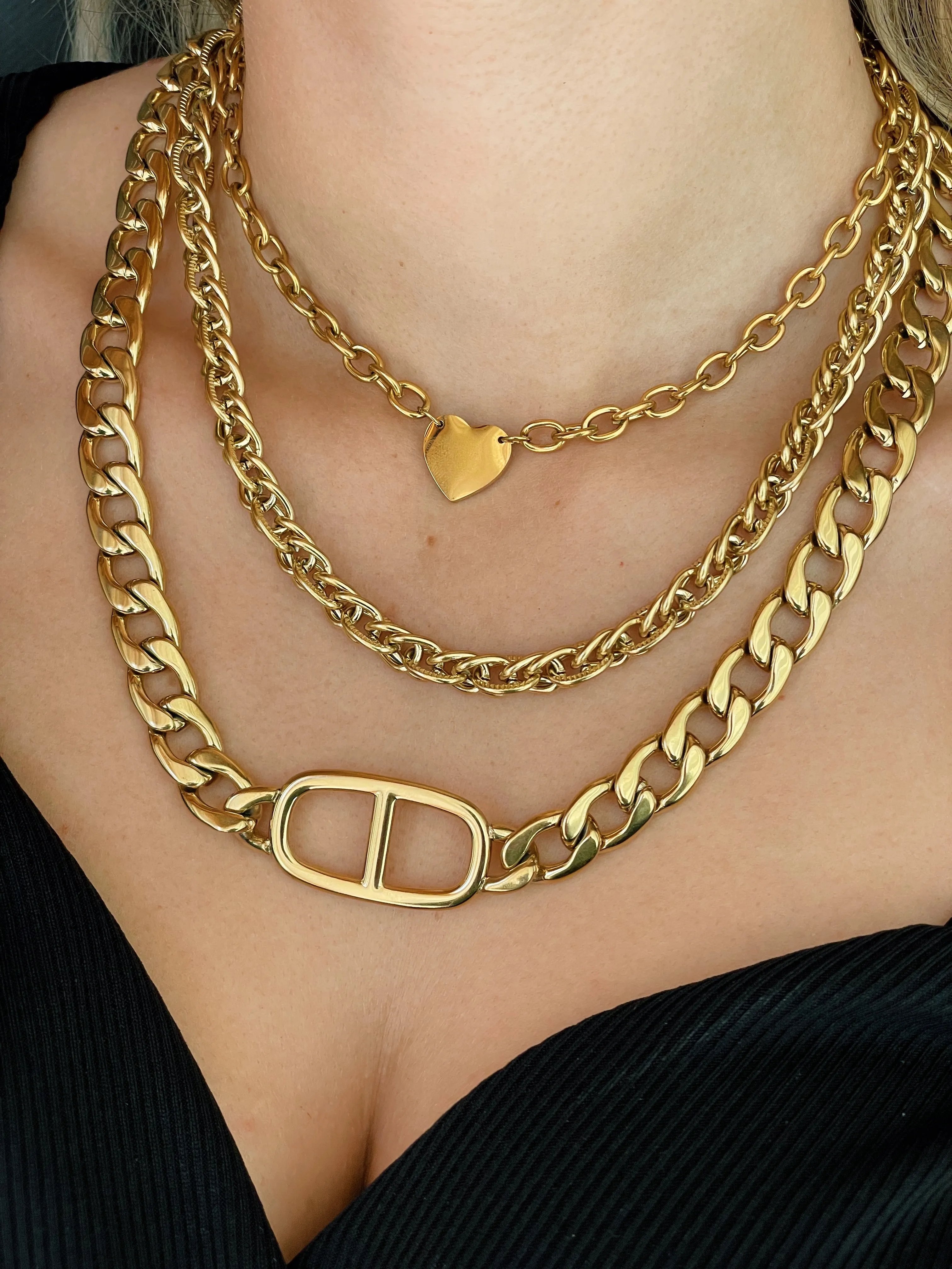COLLANA CATENA FIBBIA