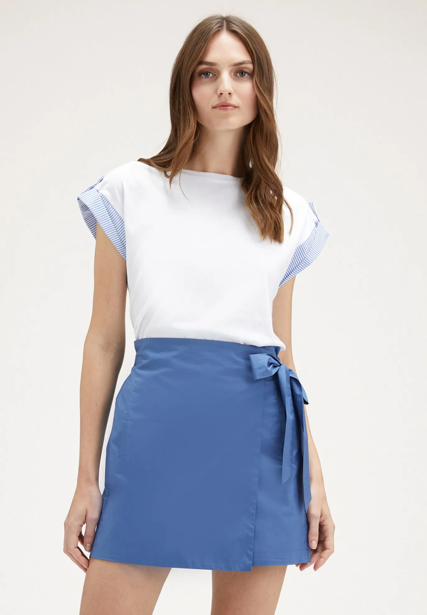 CON BORDI A CONTRASTO - T-shirt con stampa