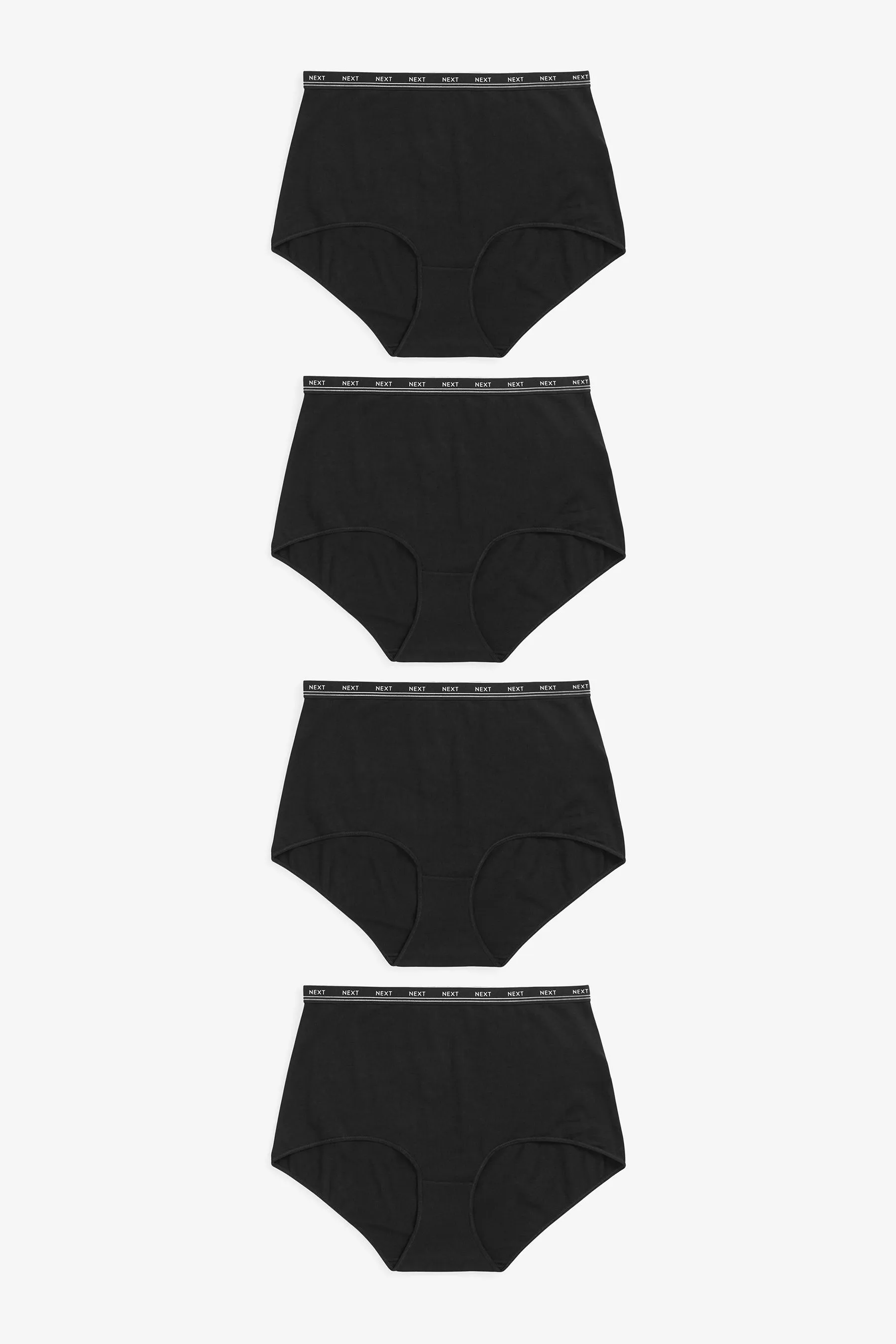 Cotton Rich Logo Knickers 4 Pack    