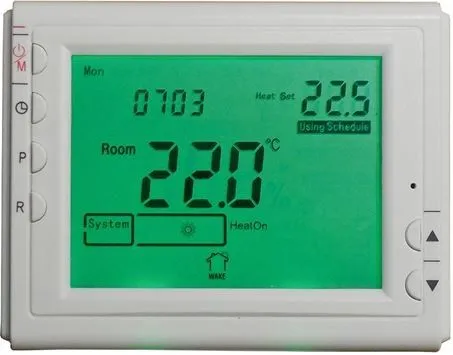 Cronotermostato Digitale Settimanale Con Display Lcd 3,8 Pollici Bravo 93003100