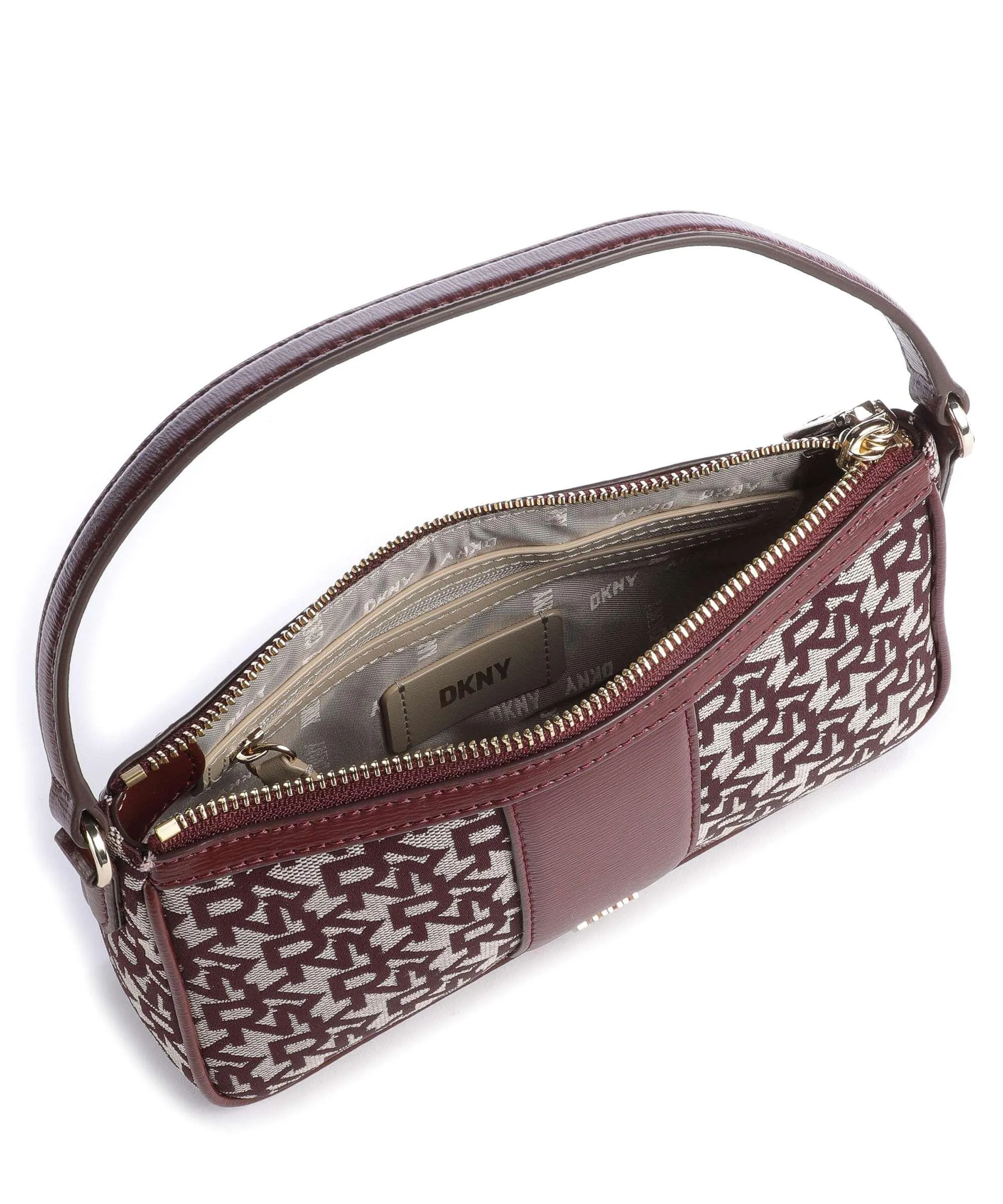  DKNY Bryant Borsa a spalla poliestere beige/rosso  