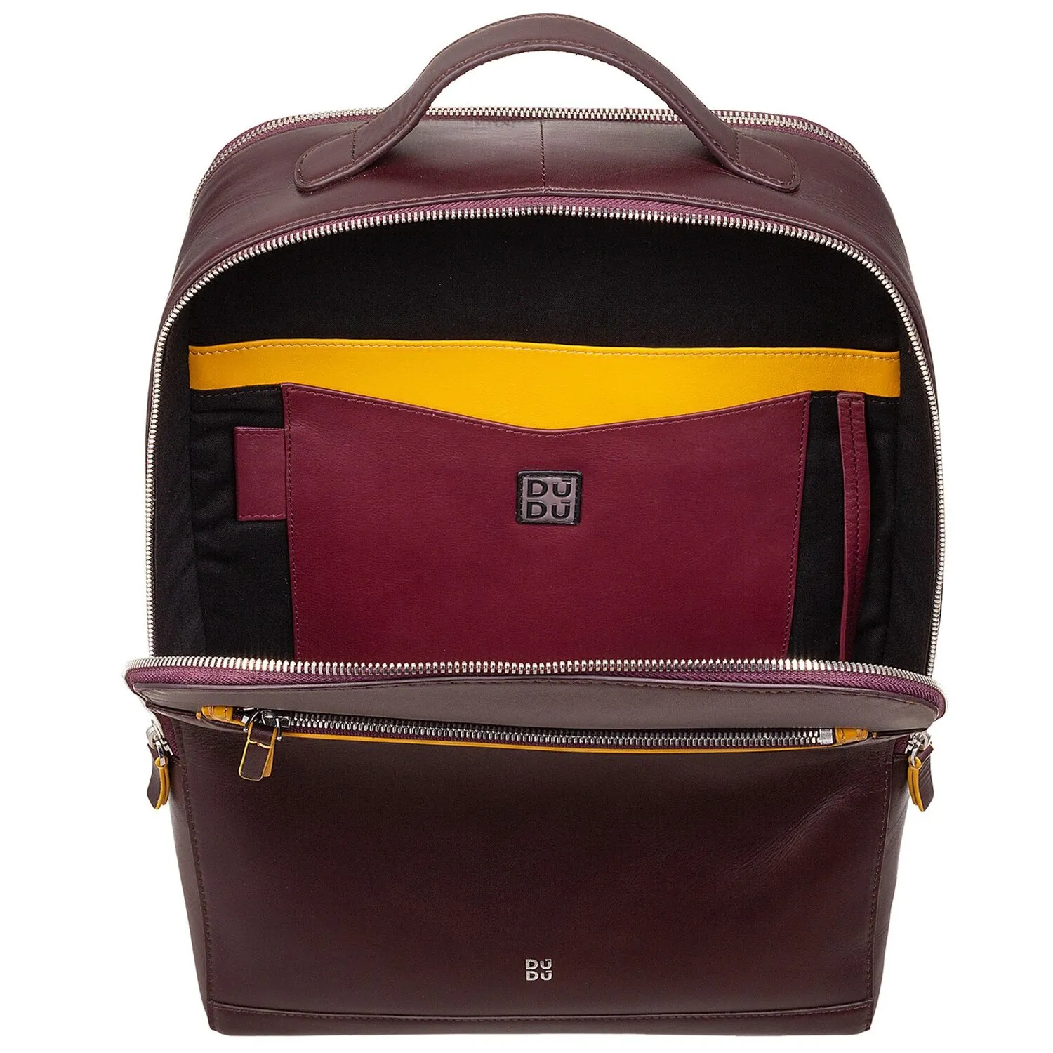 DuDu Zaino in pelle 38 cm Scomparto per computer portatile