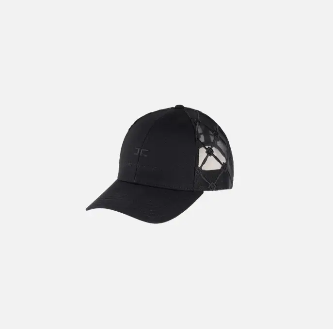 ELISABETTA FRANCHI CL12F52E2 Cappello baseball in gabardina di cotone e rete