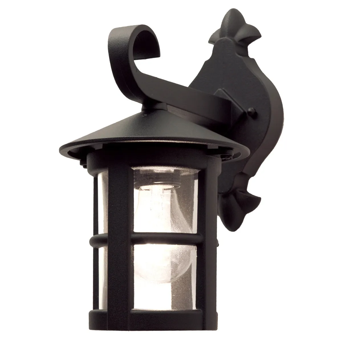 Elstead Lighting  Lanterna da parete dal design rustico struttura in alluminio e vetro Hereford - 100W
