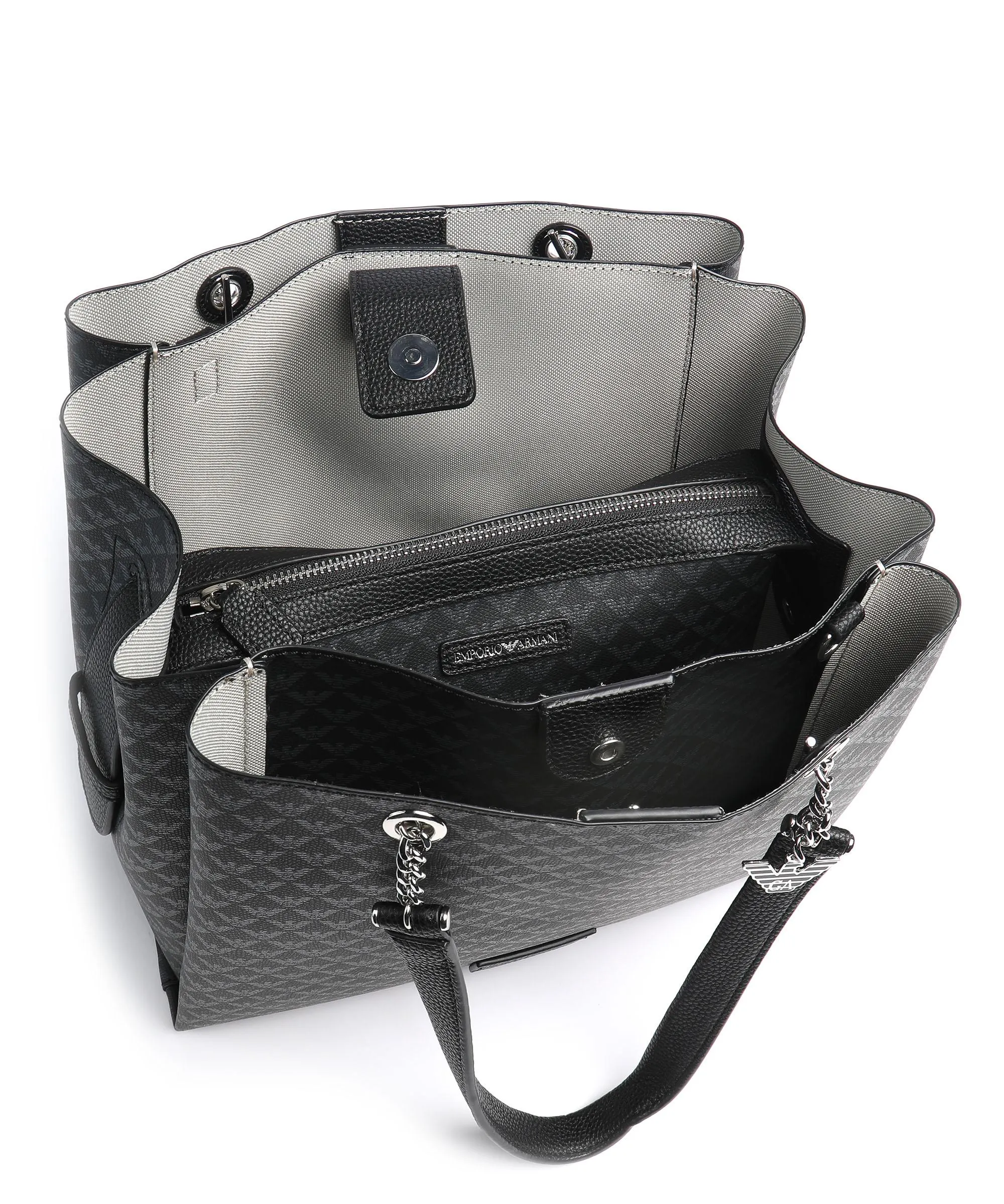  Emporio Armani Annie Borsa shopper pelle sintetica nero  
