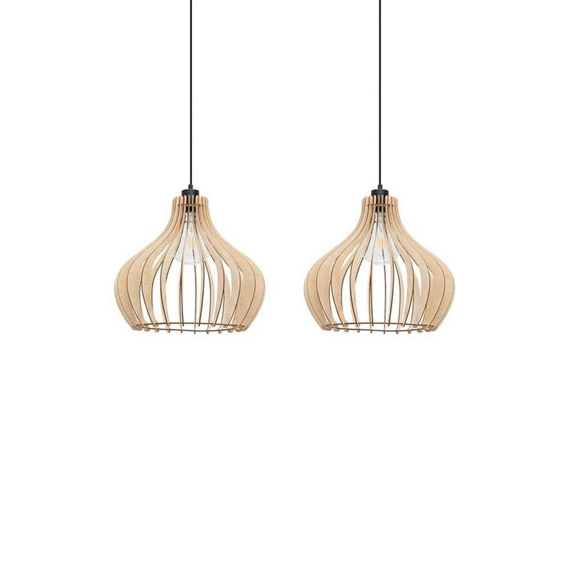 Faje 2 Lampada a Sospensione Nero/Quercia - Envostar | Acquista online