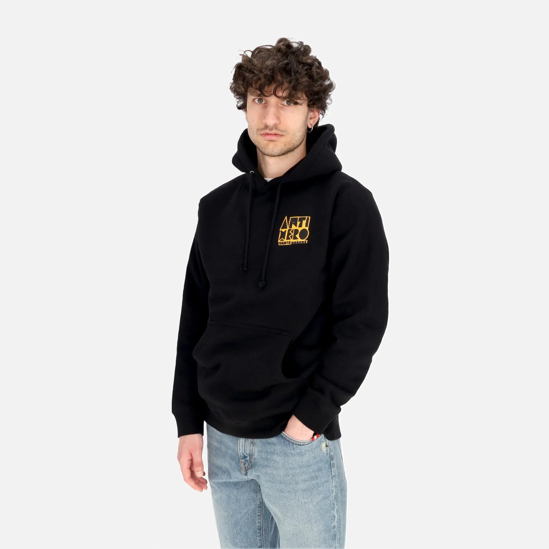 Felpa Cappuccio Uomo Slingshot Ii Hooded Black/gold