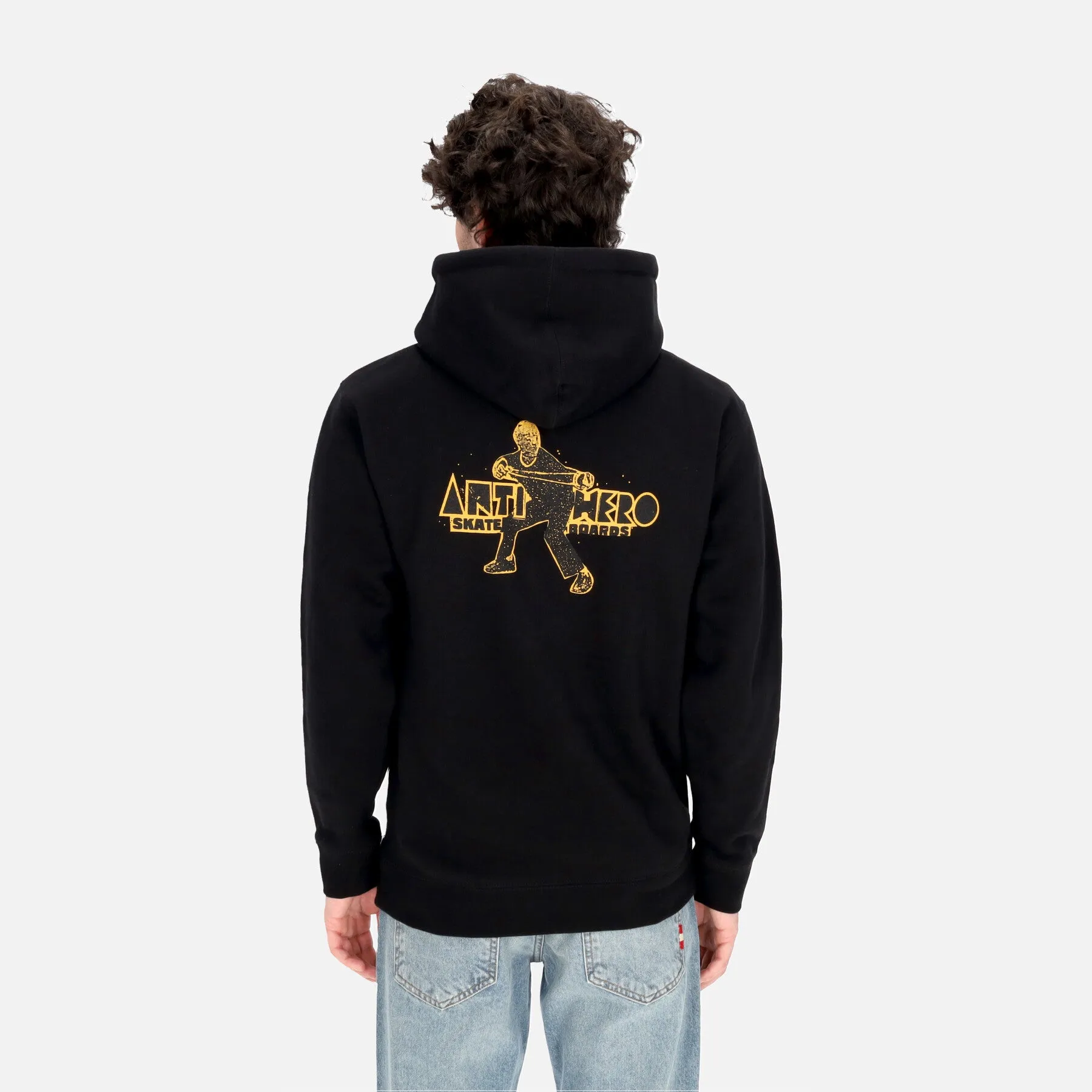 Felpa Cappuccio Uomo Slingshot Ii Hooded Black/gold