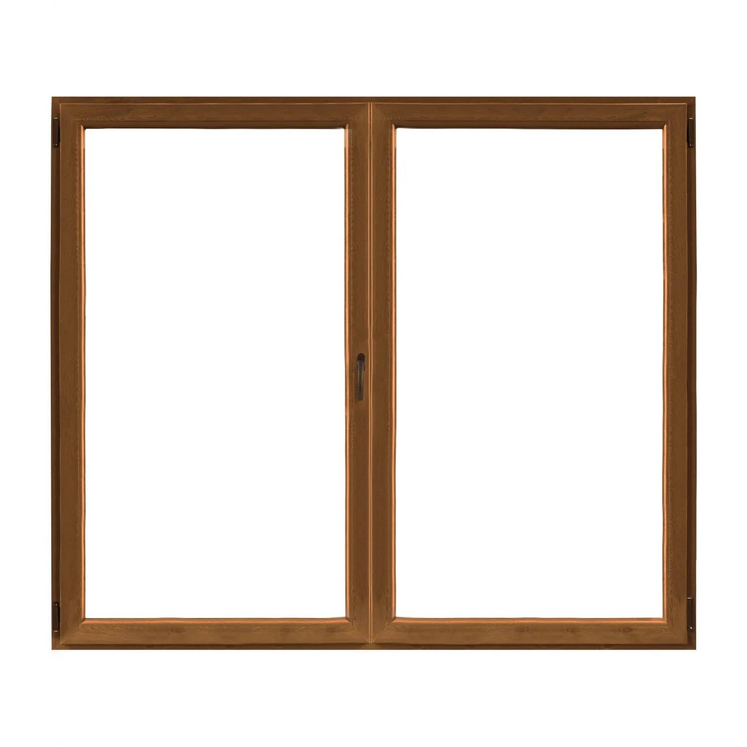 Finestra in PVC Noce 2 Ante 140 cm x 120 cm apertura a destra
