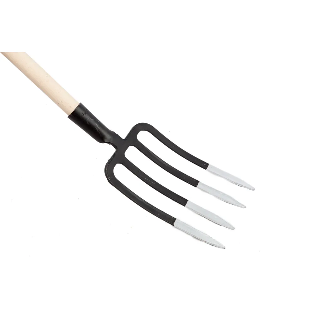 FORCA FORCONE A VANGARE 4 DENTI TRAPEZOIDALI 30cm ACCIAIO FORGIATO FALCI 