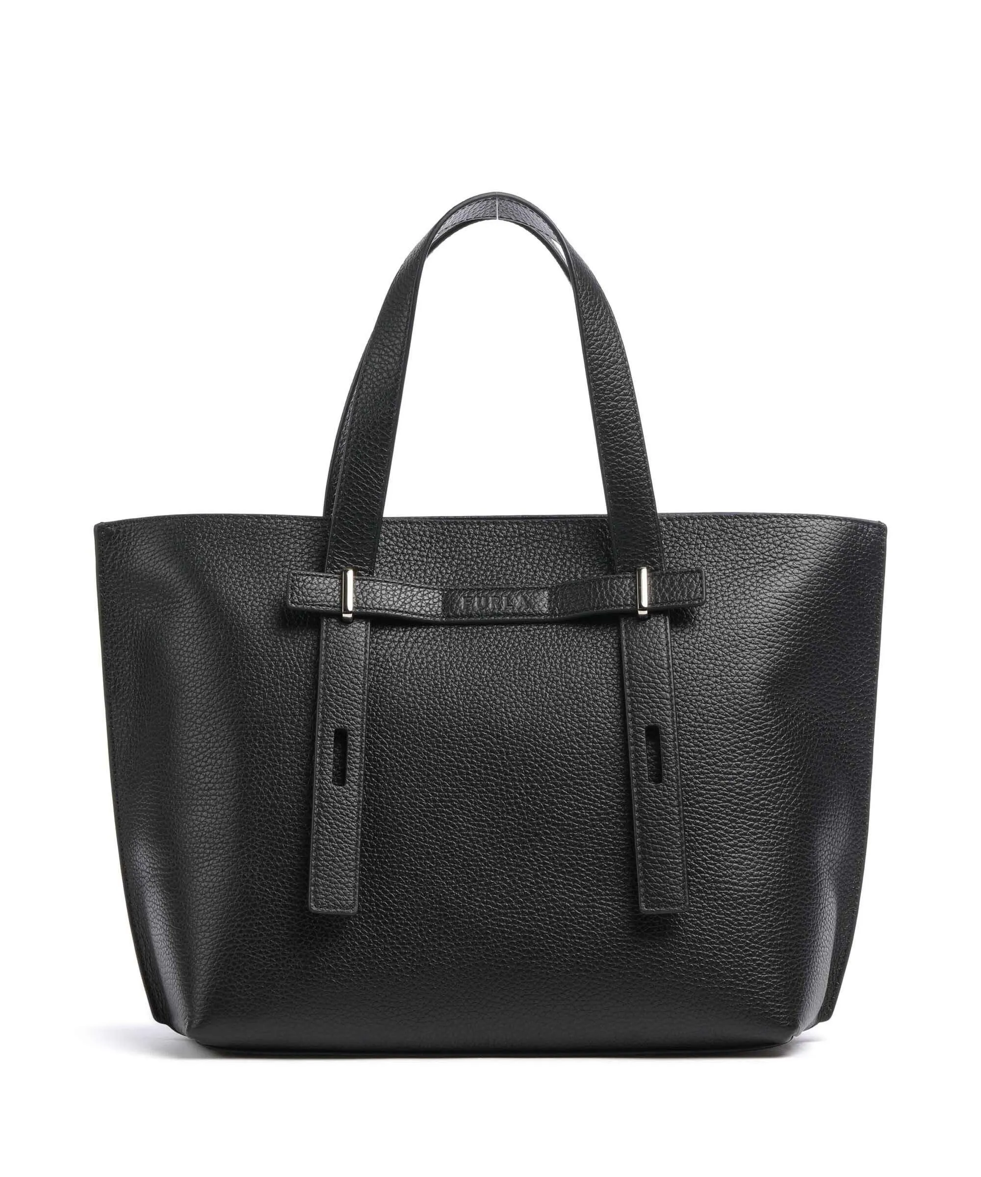 Furla Giove M Borsa shopper pelle granulata nero  